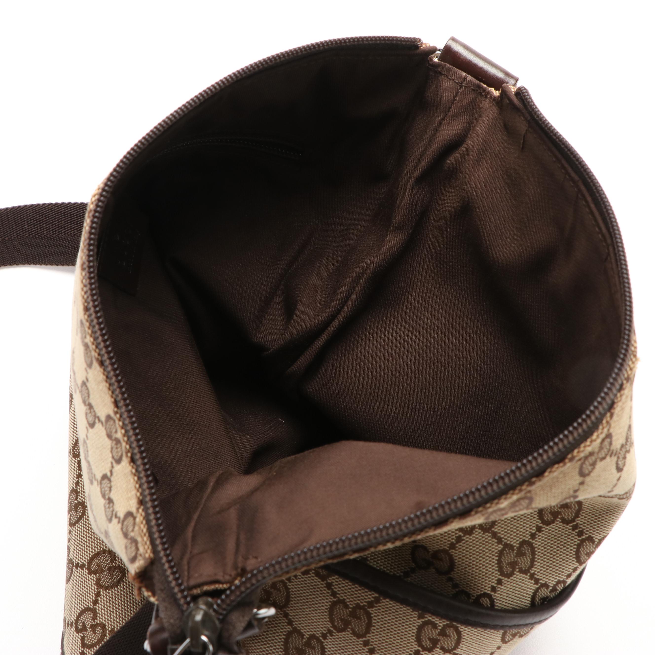Gucci Crossbody Bag GG Canvas Beige