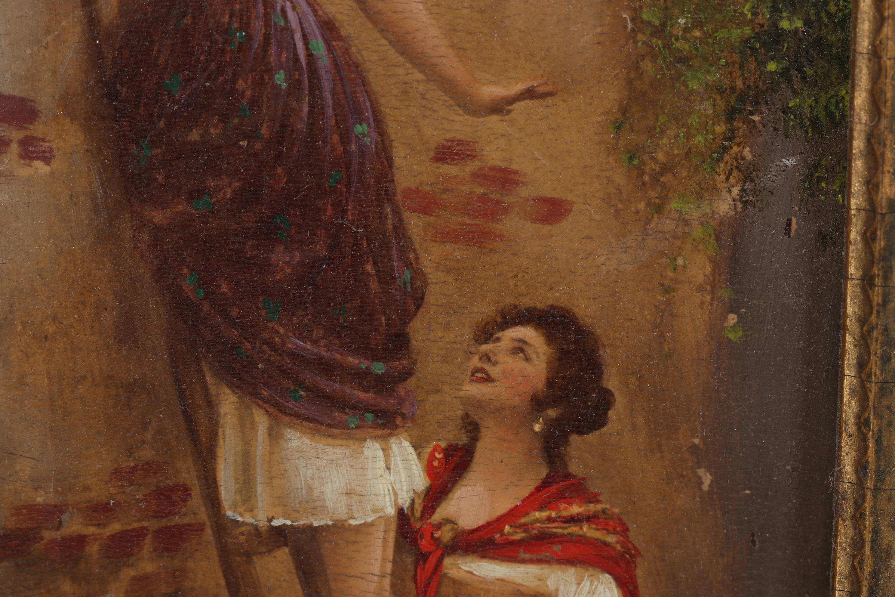 Oil Painting After Eugene de Blaas "The Curious," Early to Mid 20th century