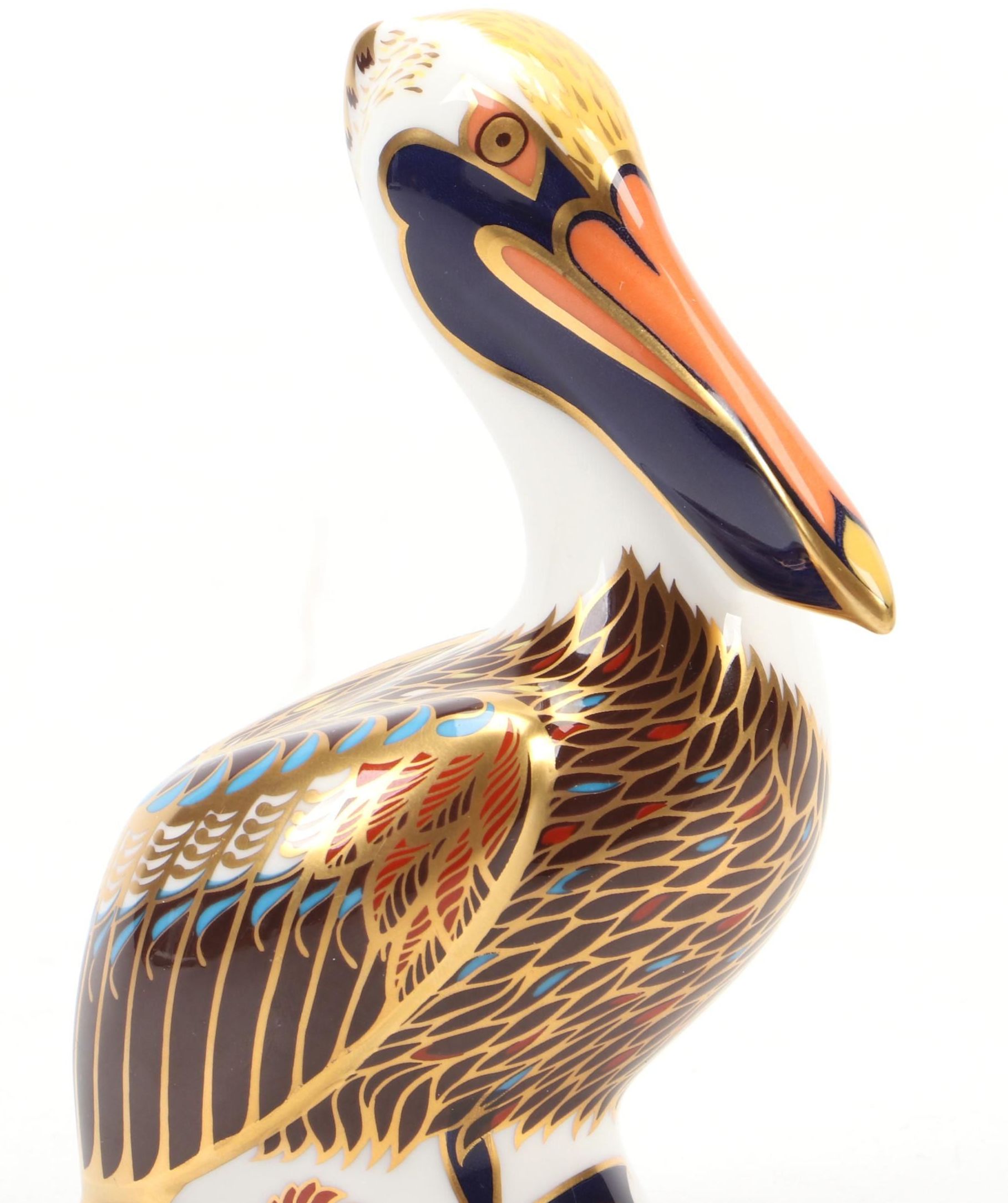 Royal Crown Derby "Imari" Bone China Pelican Figurine