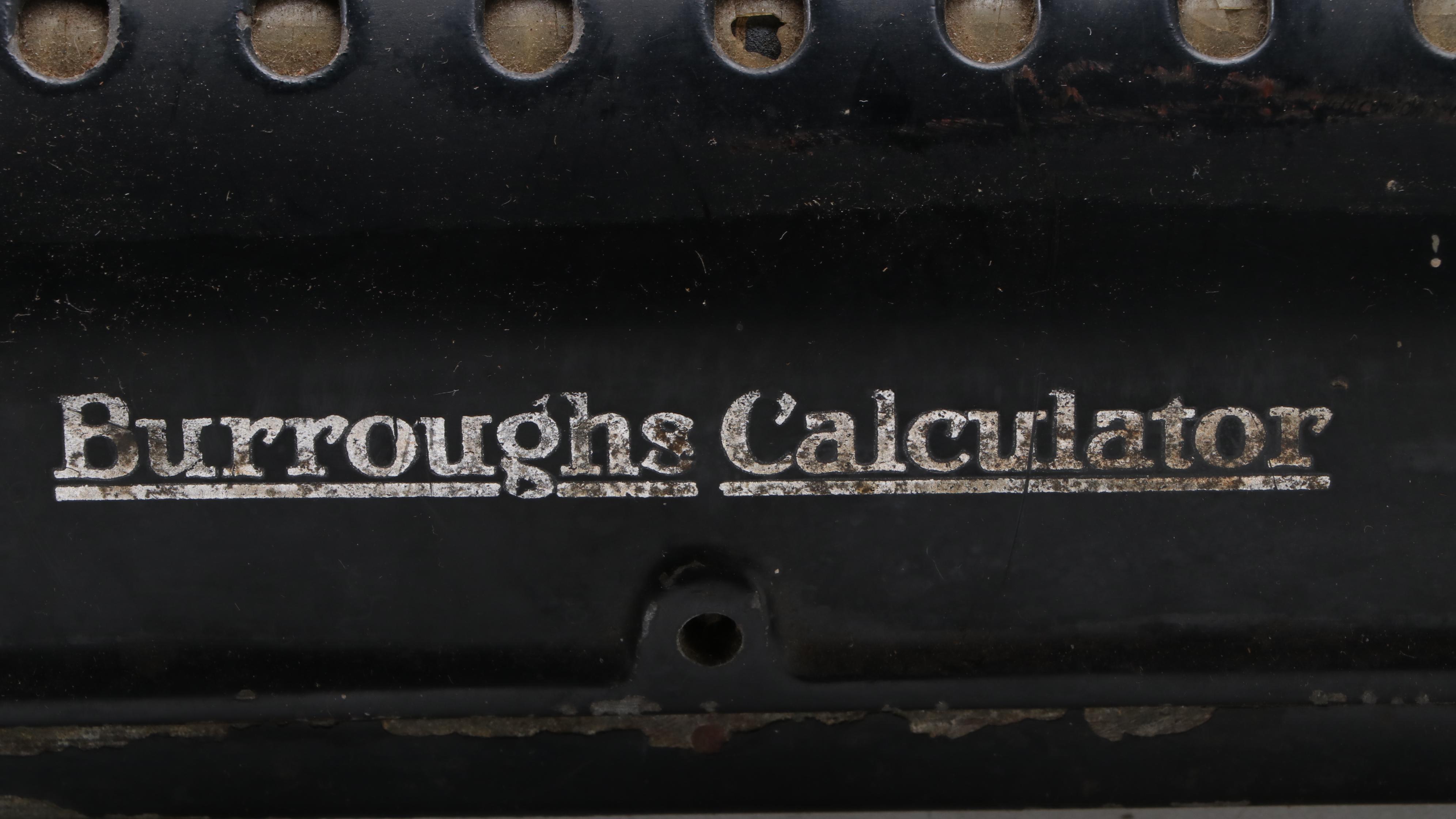 Burroughs Table Top Calculator Machine, Early 20th Century