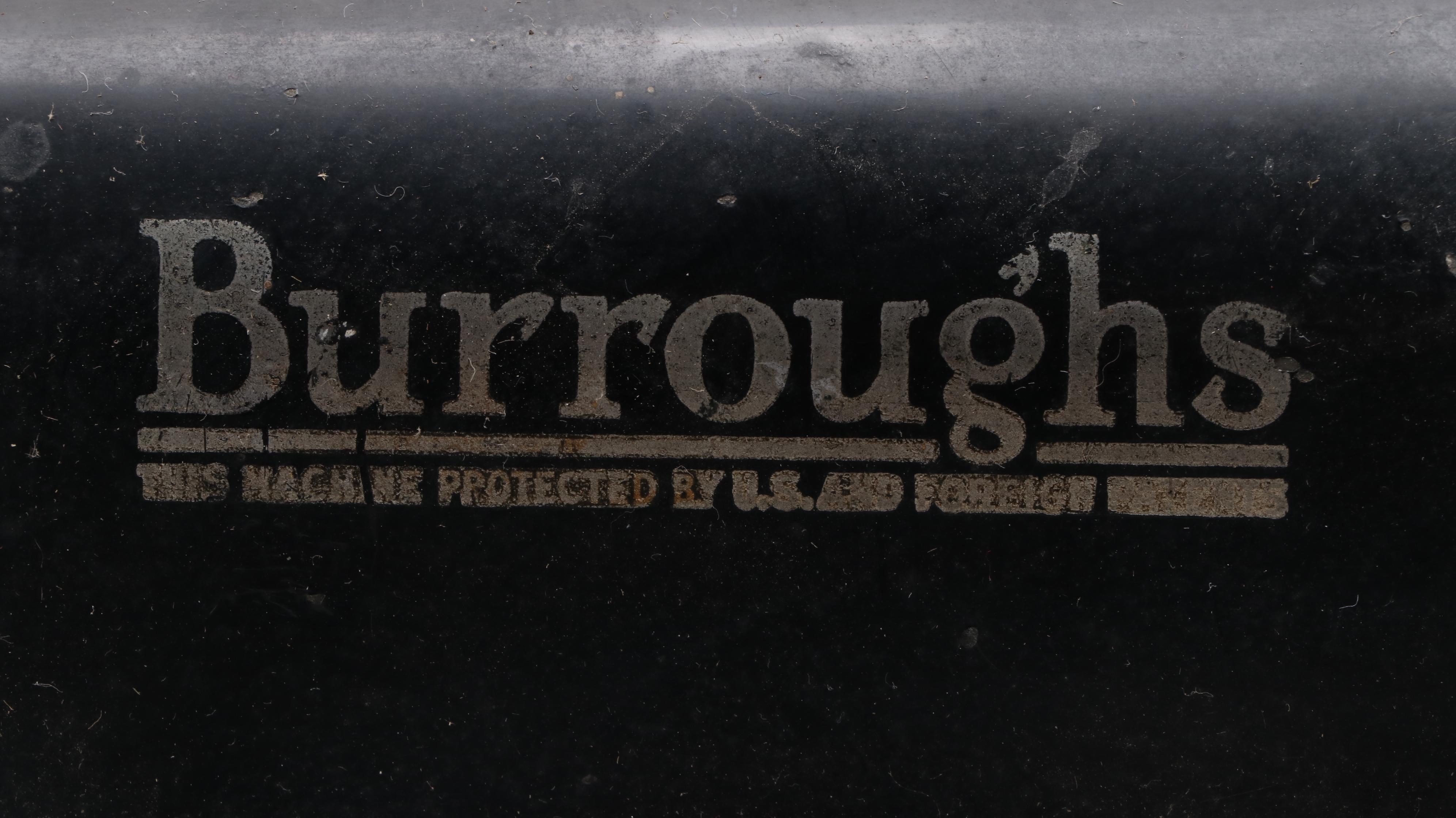 Burroughs Table Top Calculator Machine, Early 20th Century