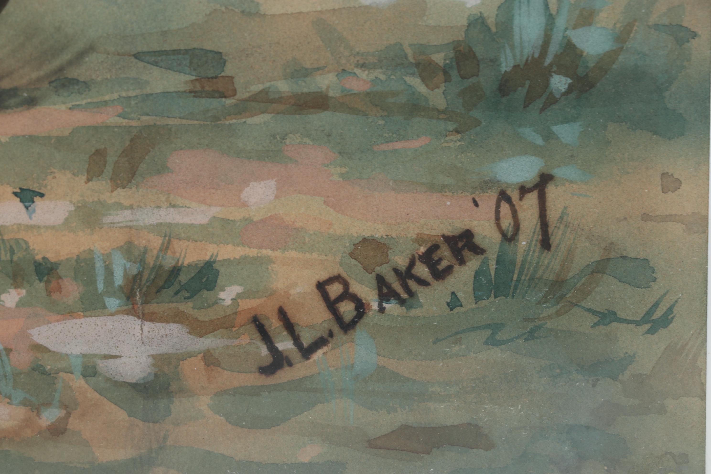 Teddy Roosevelt Rough Rider Portrait Watercolor Painting "Defending Old Glory"