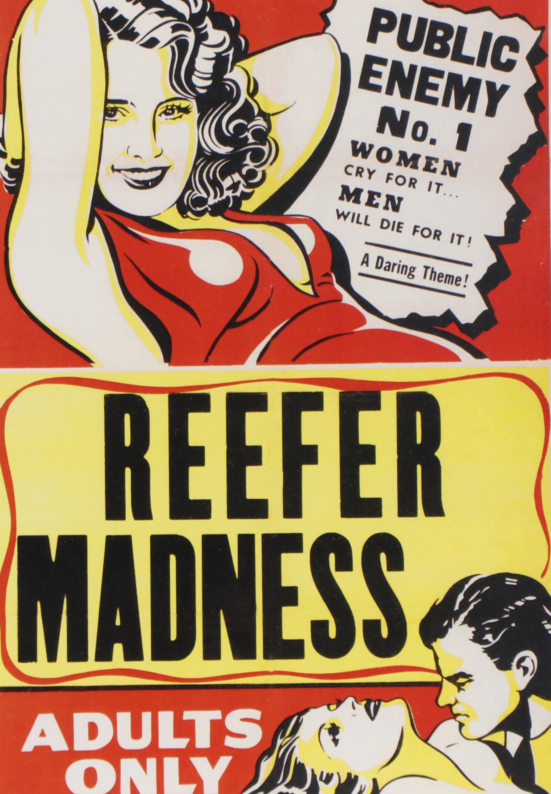 Offset Lithograph Cannabis Propaganda "Reefer Madness"