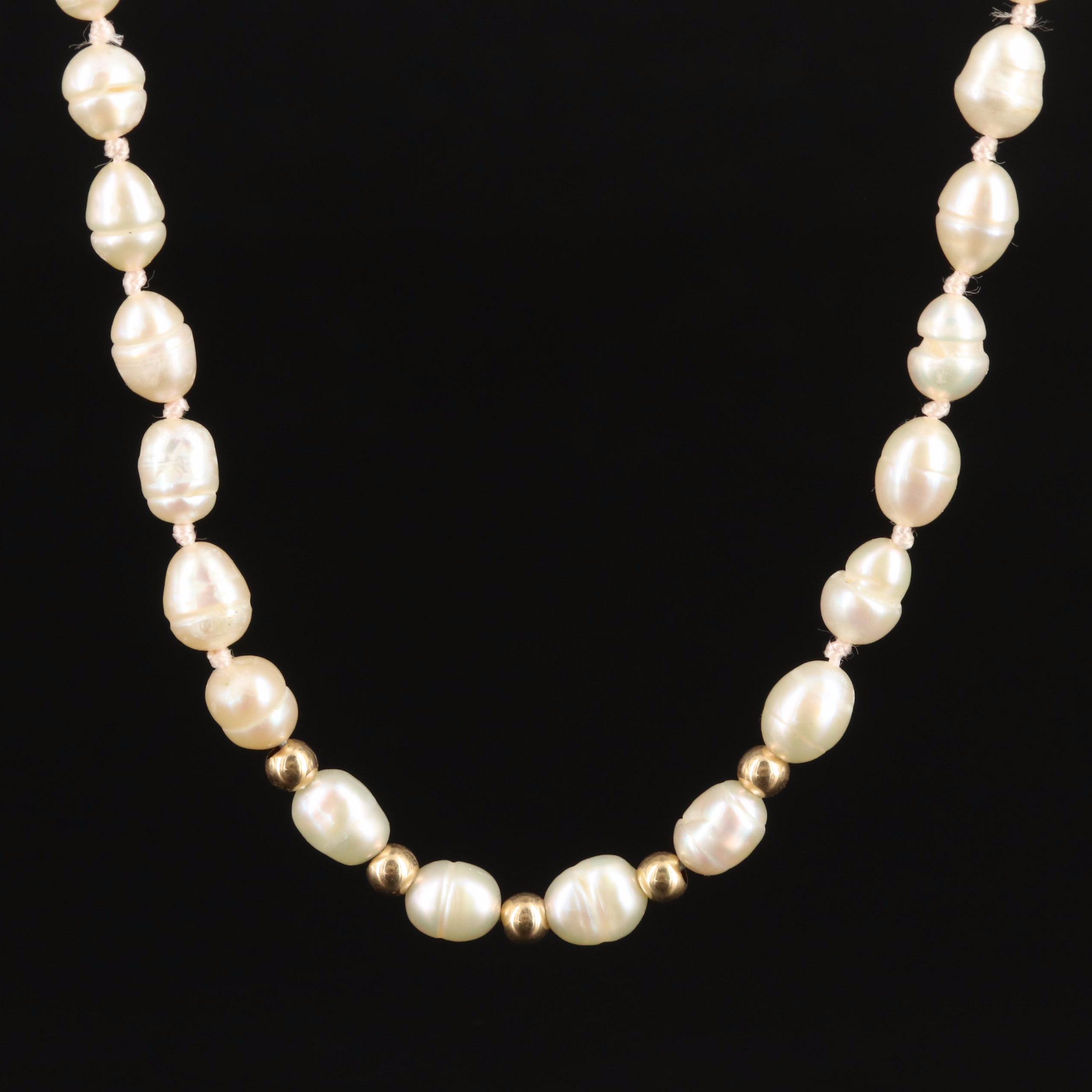 14K Pearl Necklace