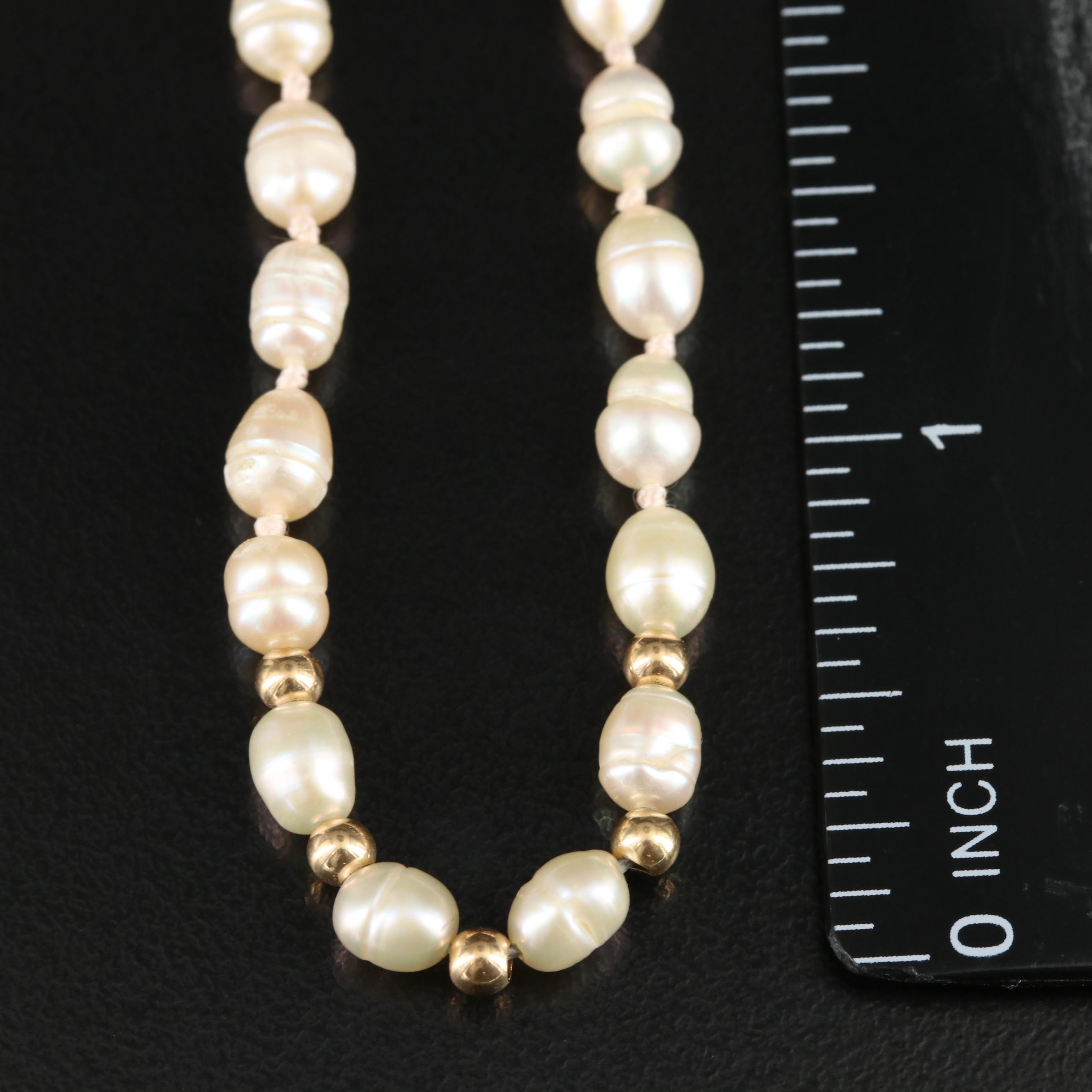 14K Pearl Necklace