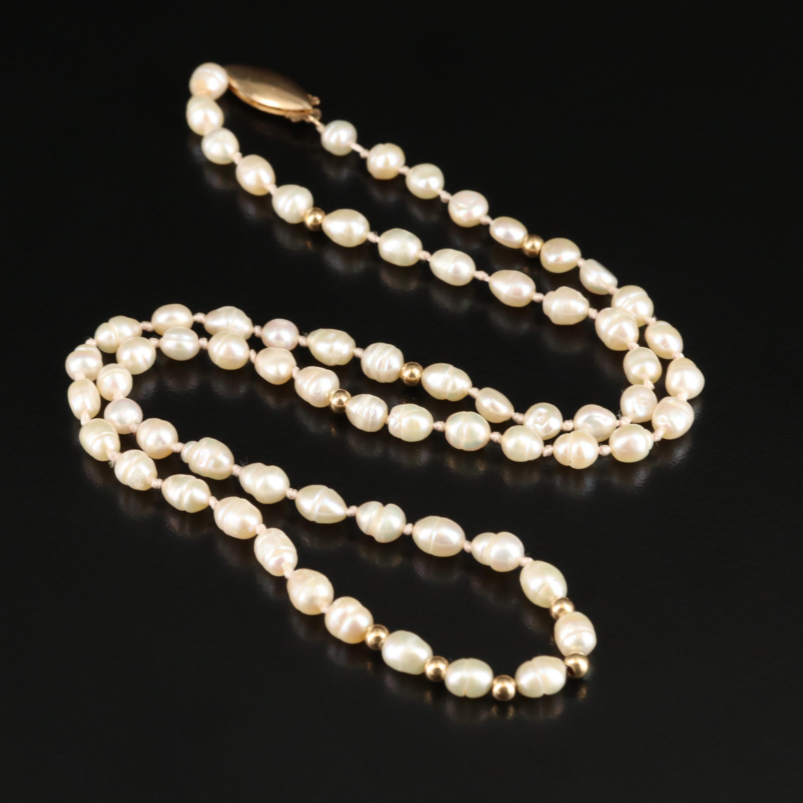 14K Pearl Necklace