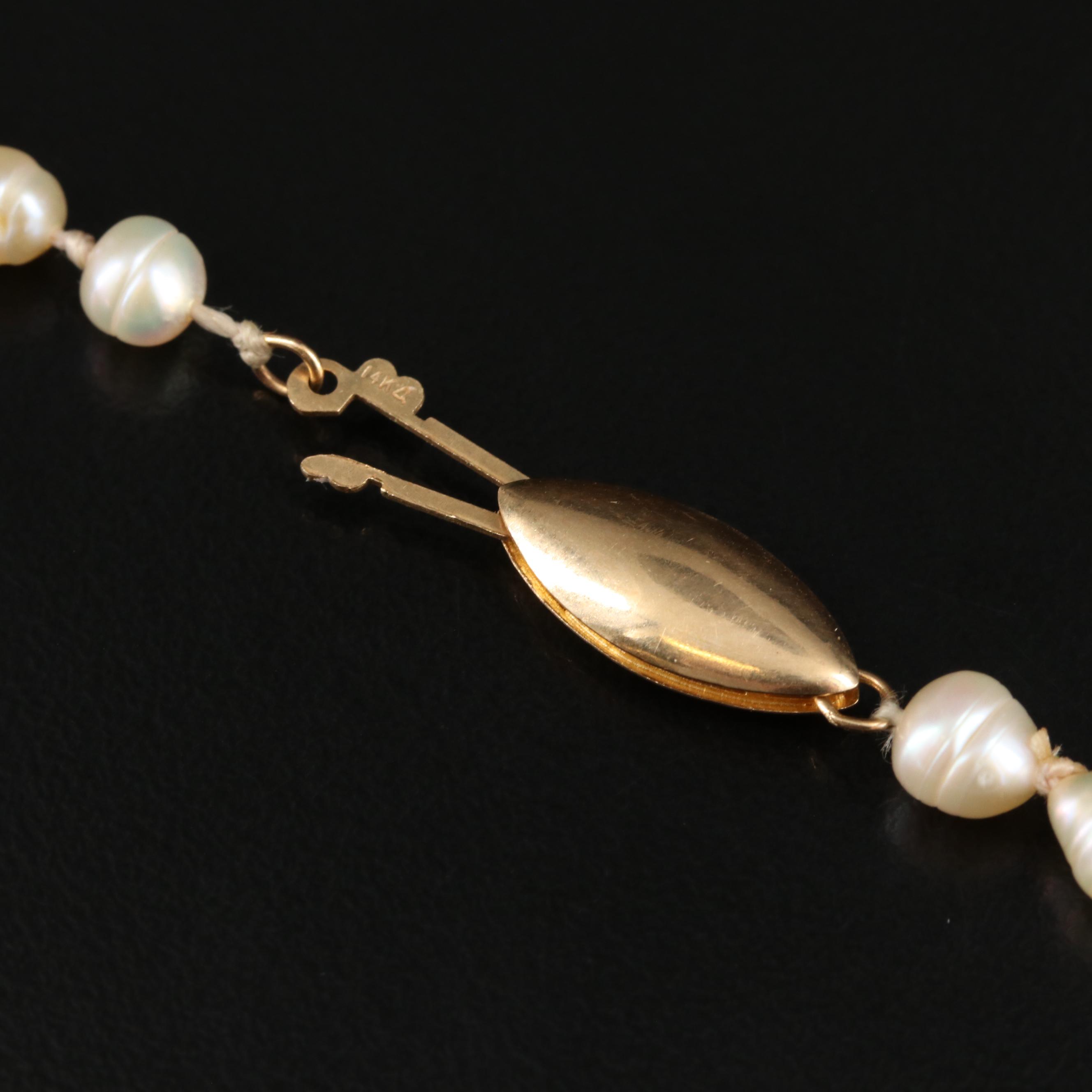 14K Pearl Necklace