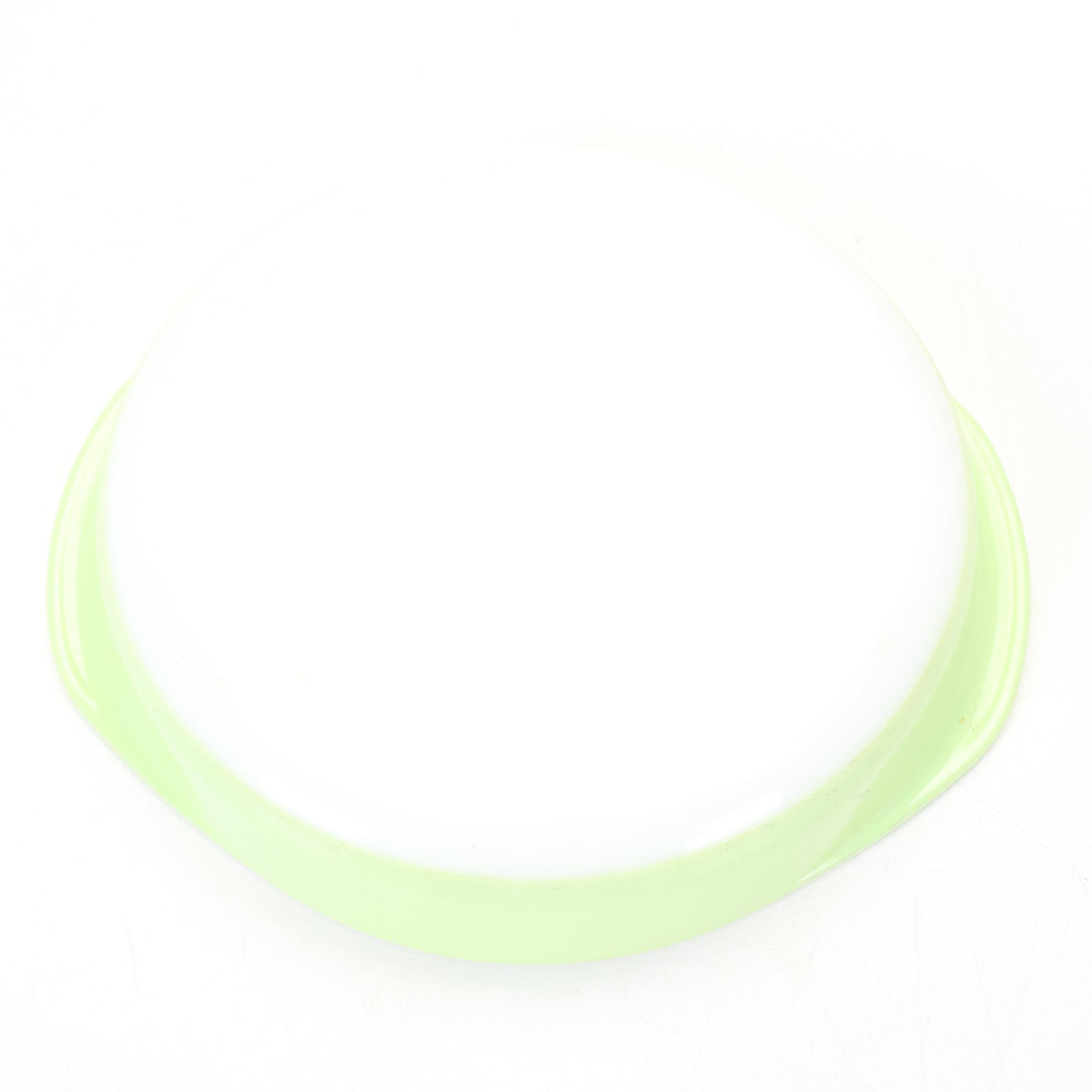 Pair of Jadeite Art Deco Vases With Pyrex and Other Green Kitchenware