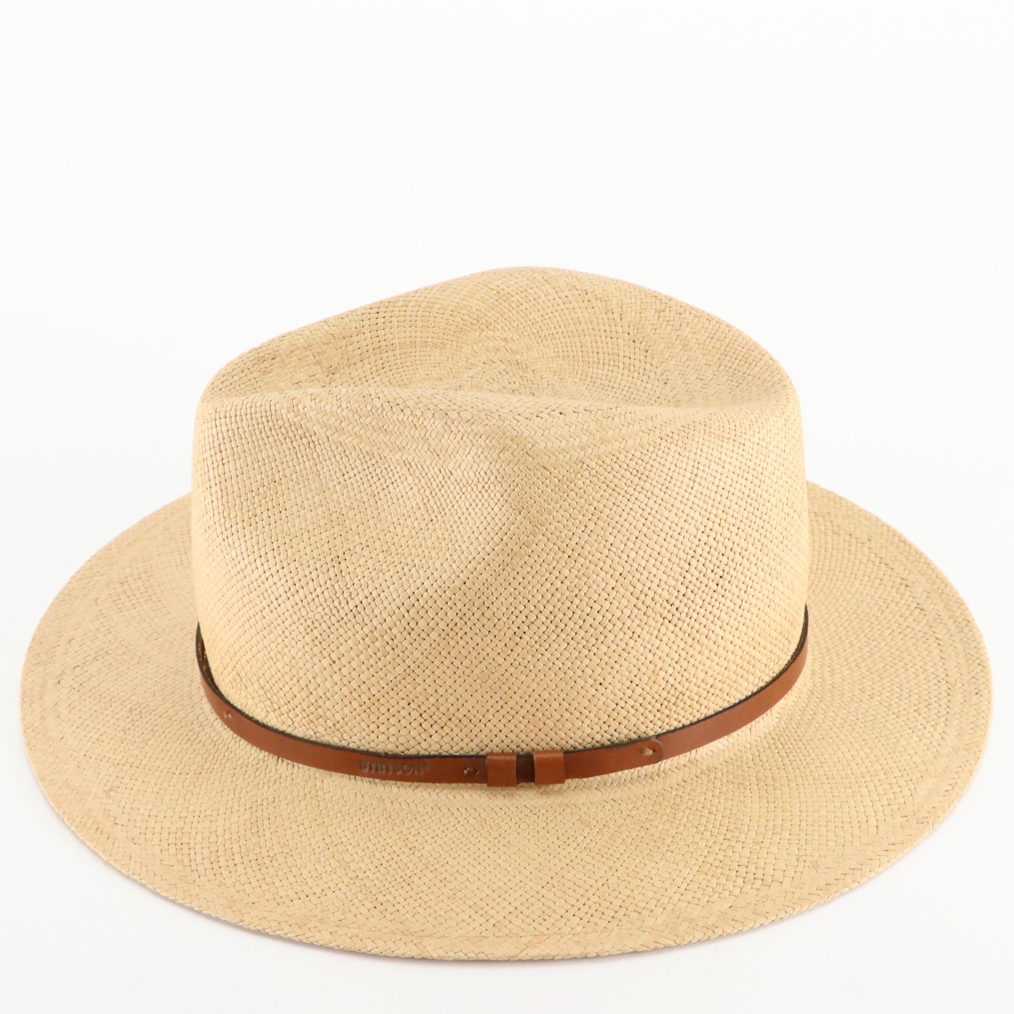 Stetson Panama Straw Hat with Box