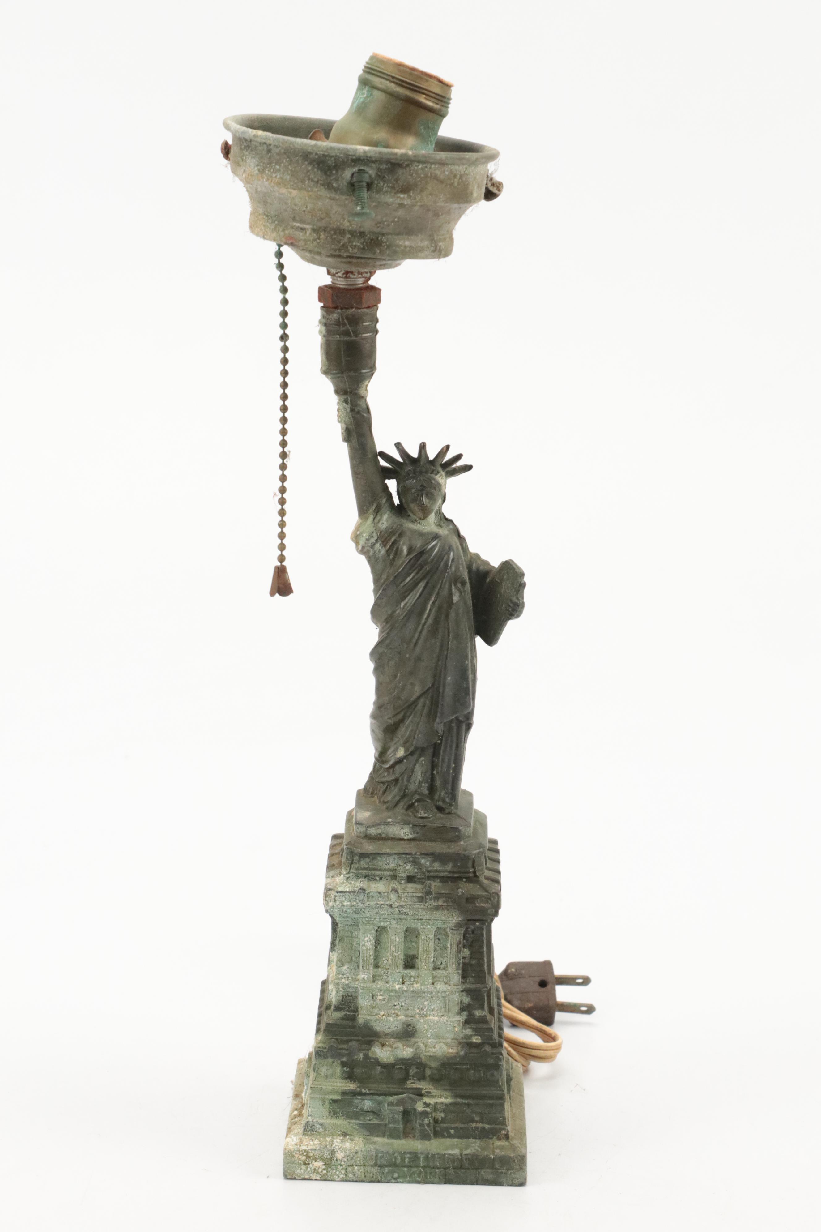 Art Deco Harlequin Clown Desk Lamp with Other Lamps and Ashtray
