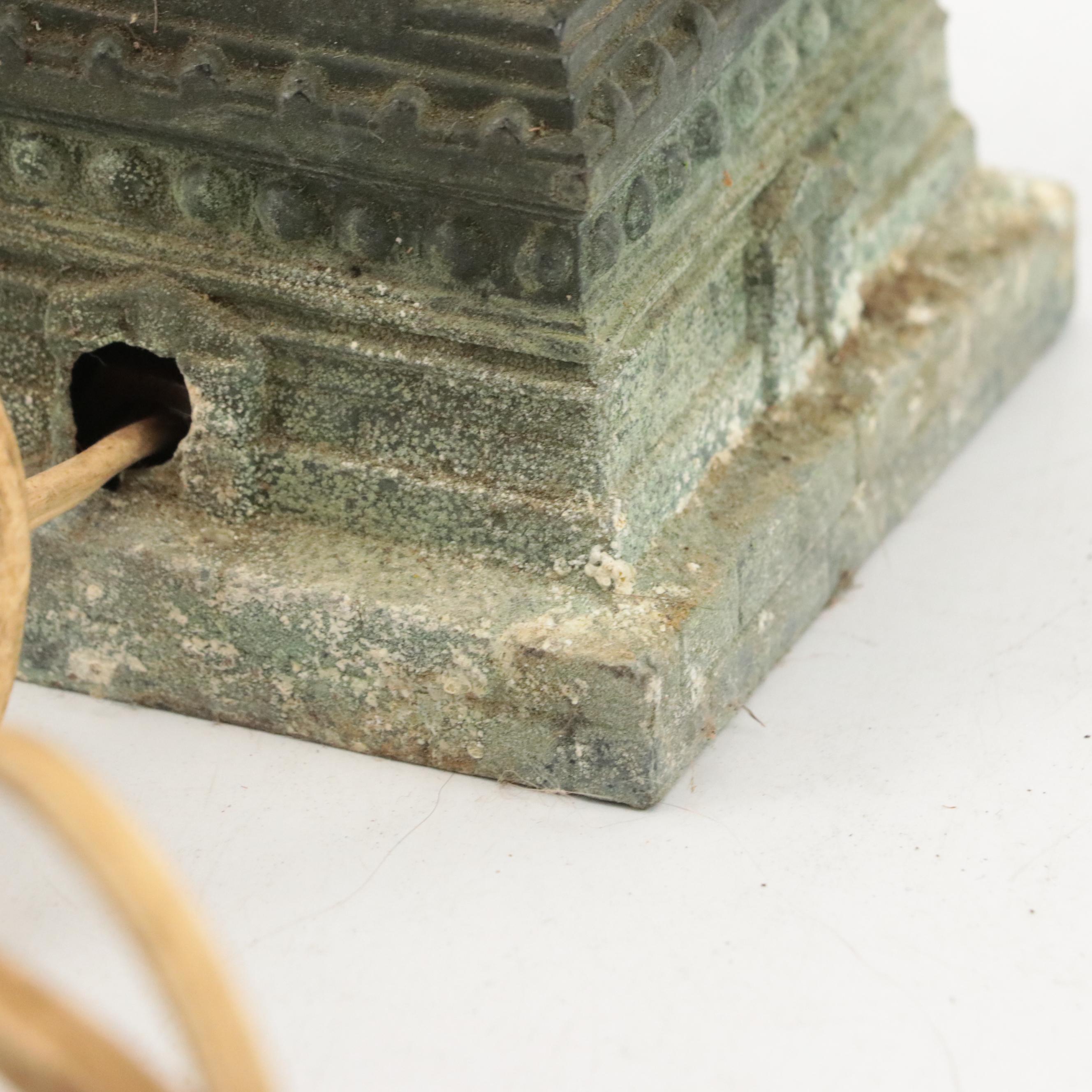 Art Deco Harlequin Clown Desk Lamp with Other Lamps and Ashtray