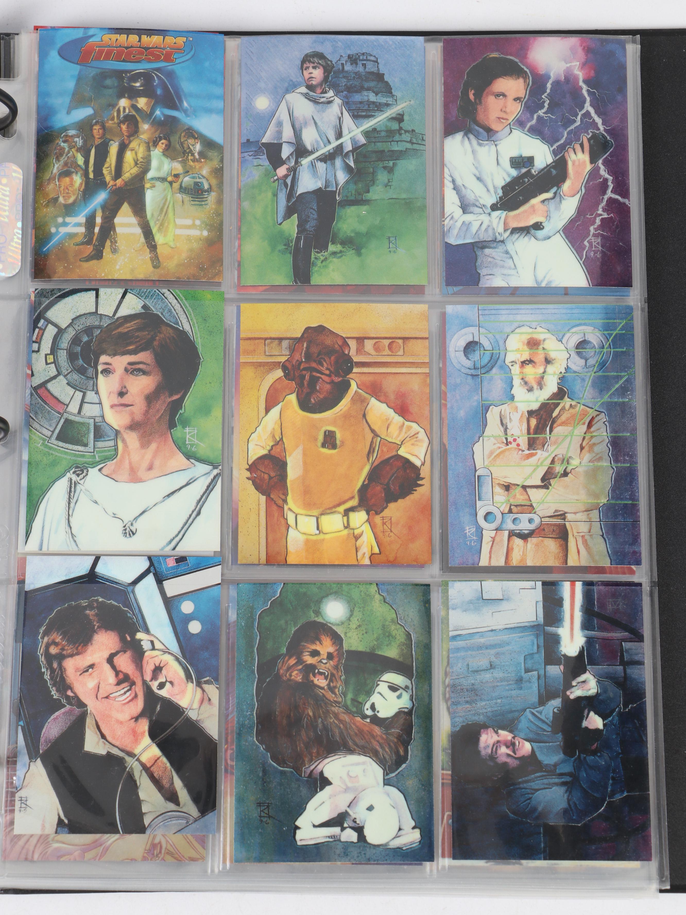 Topps Star Wars Finest Trading Cards Including Hologram Samples EBTH