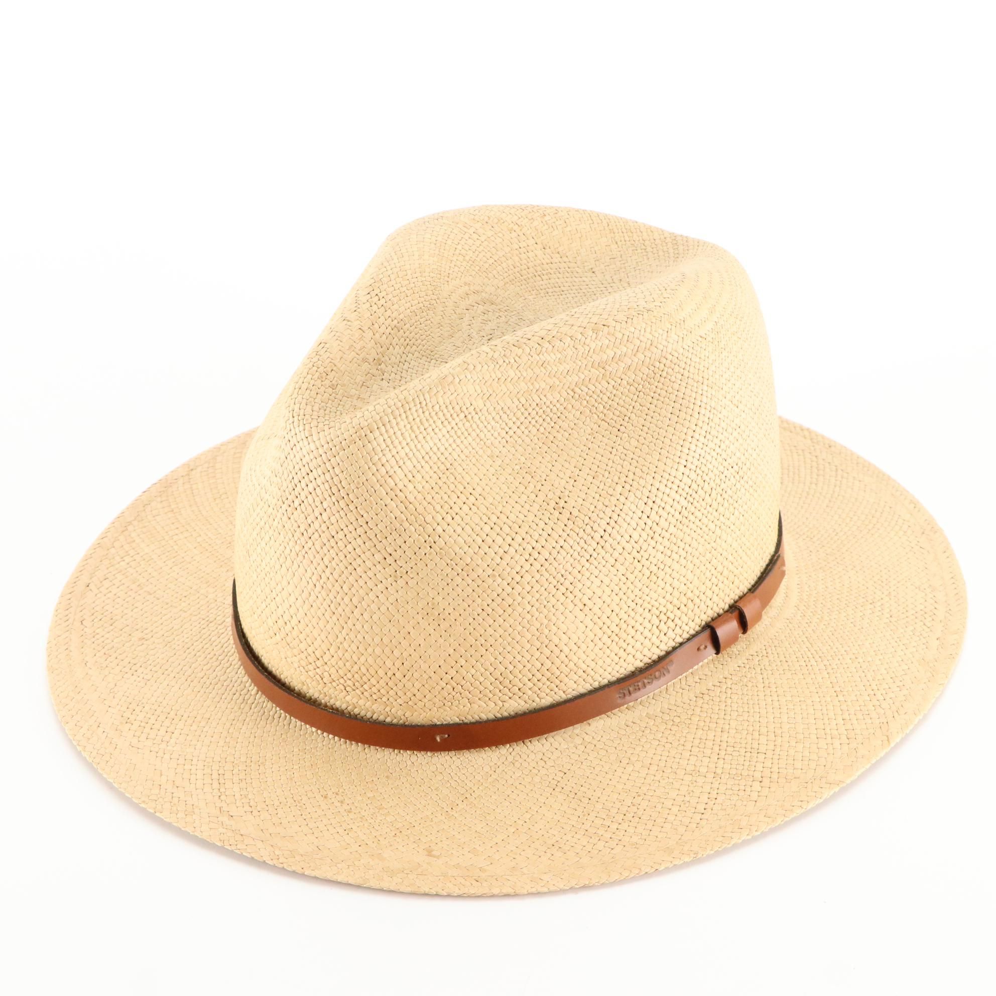 Stetson Panama Straw Hat with Box