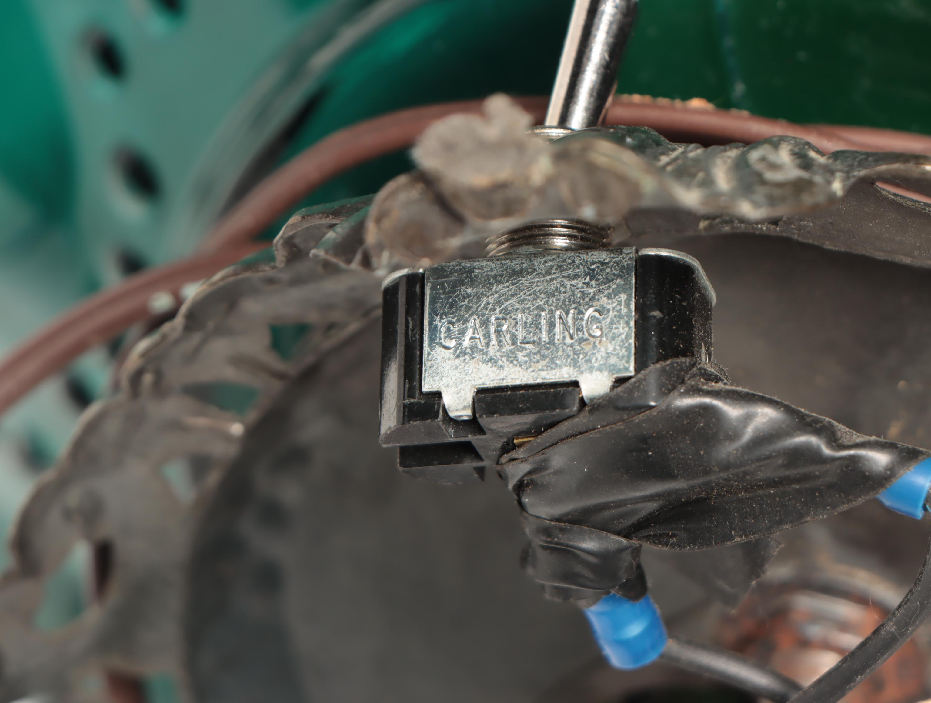 Transfer-Decorated Aqua Bubble Glass Table Lamps, Mid to Late 20th C