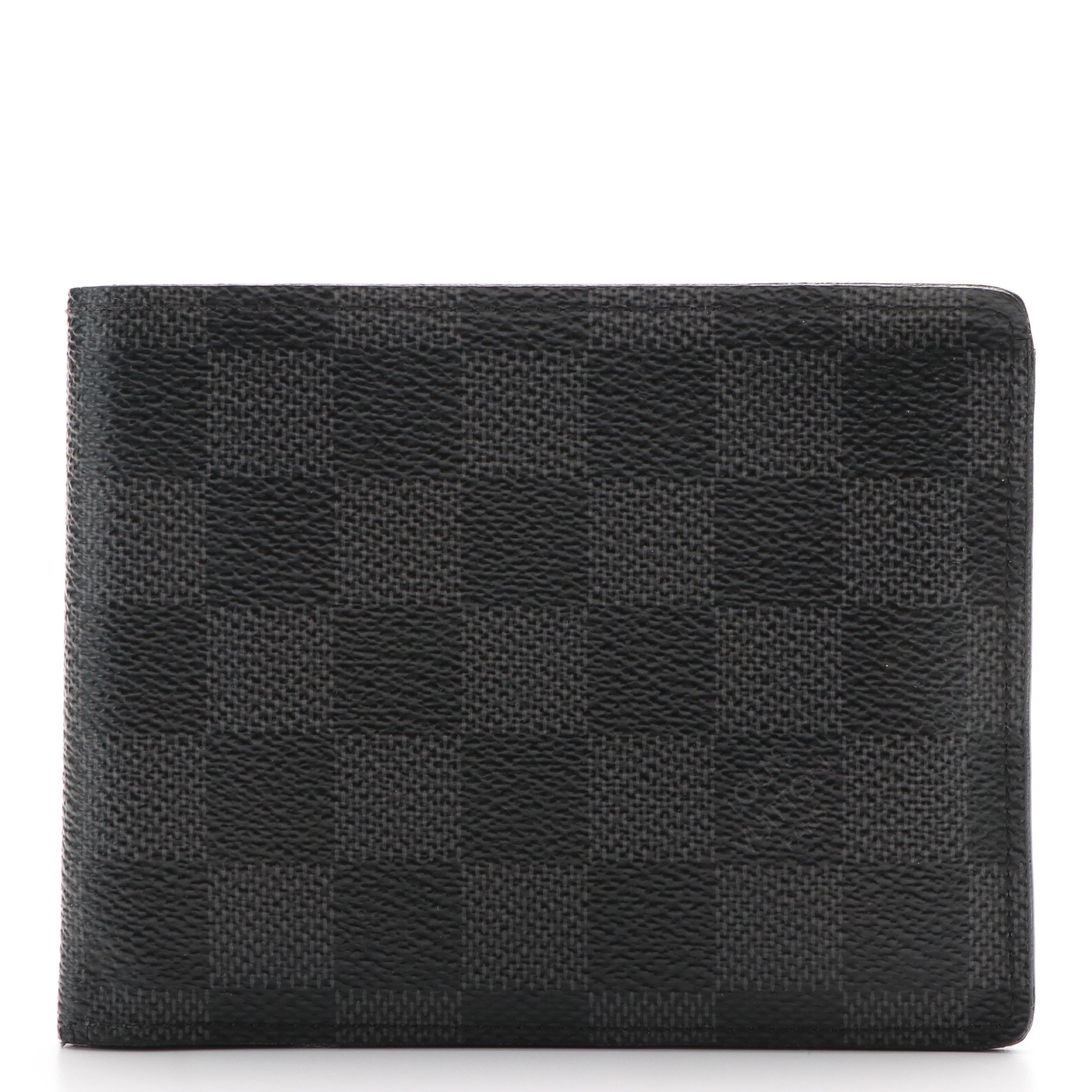 Louis Vuitton Florin Wallet in Damier Ebene Graphite Canvas