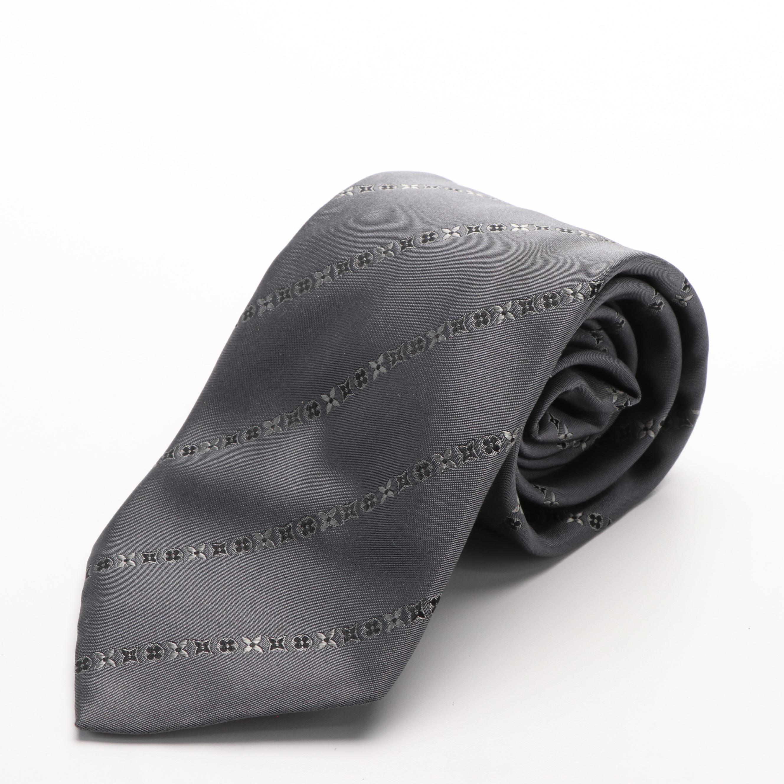 Louis Vuitton Silk Pattern Necktie with Box