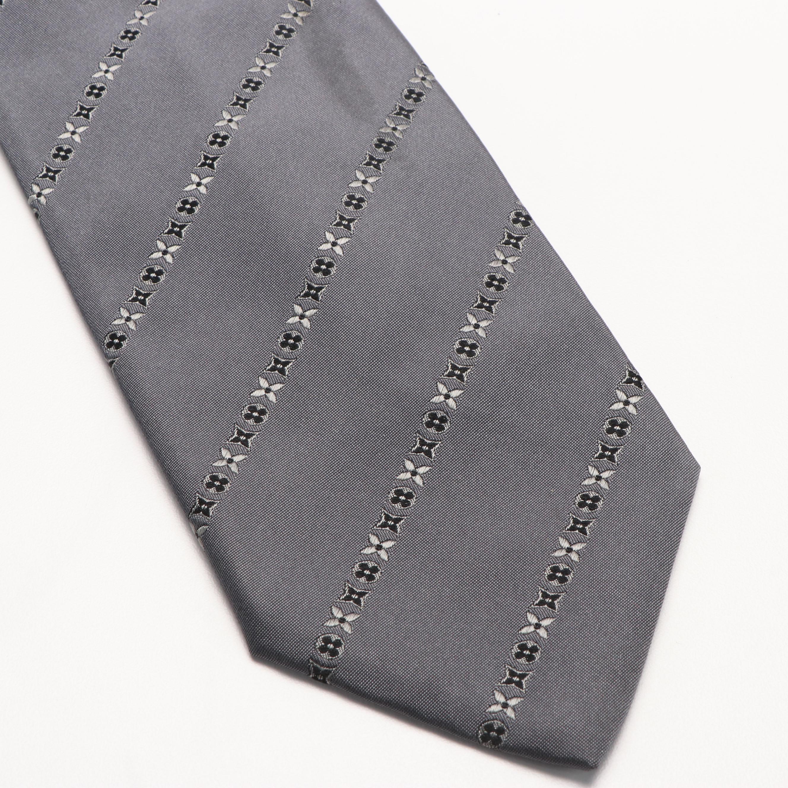 Louis Vuitton Silk Pattern Necktie with Box