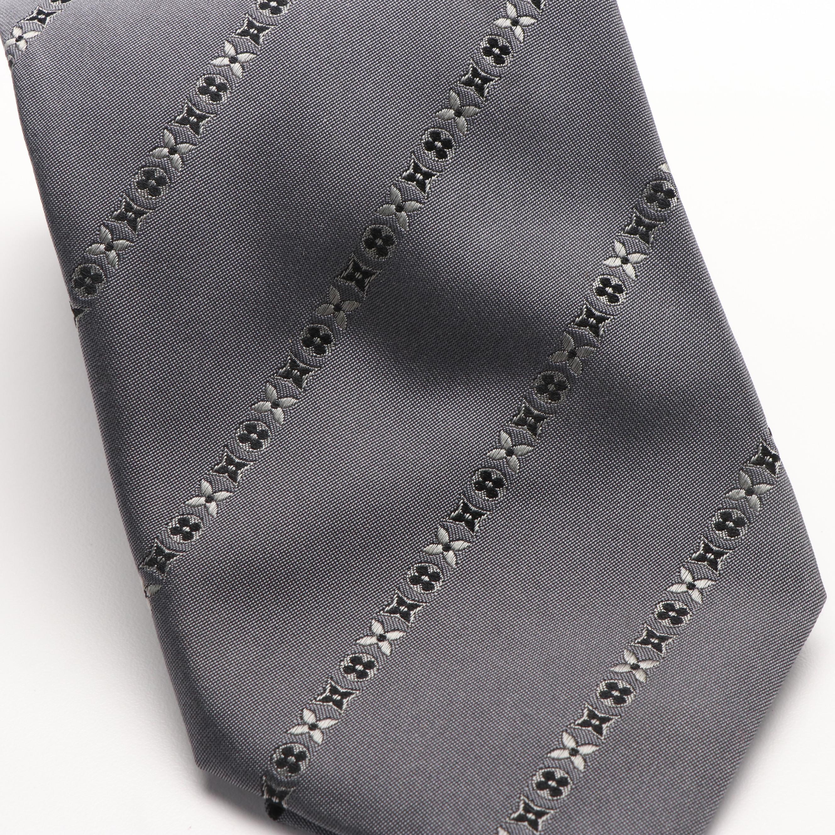 Louis Vuitton Silk Pattern Necktie with Box