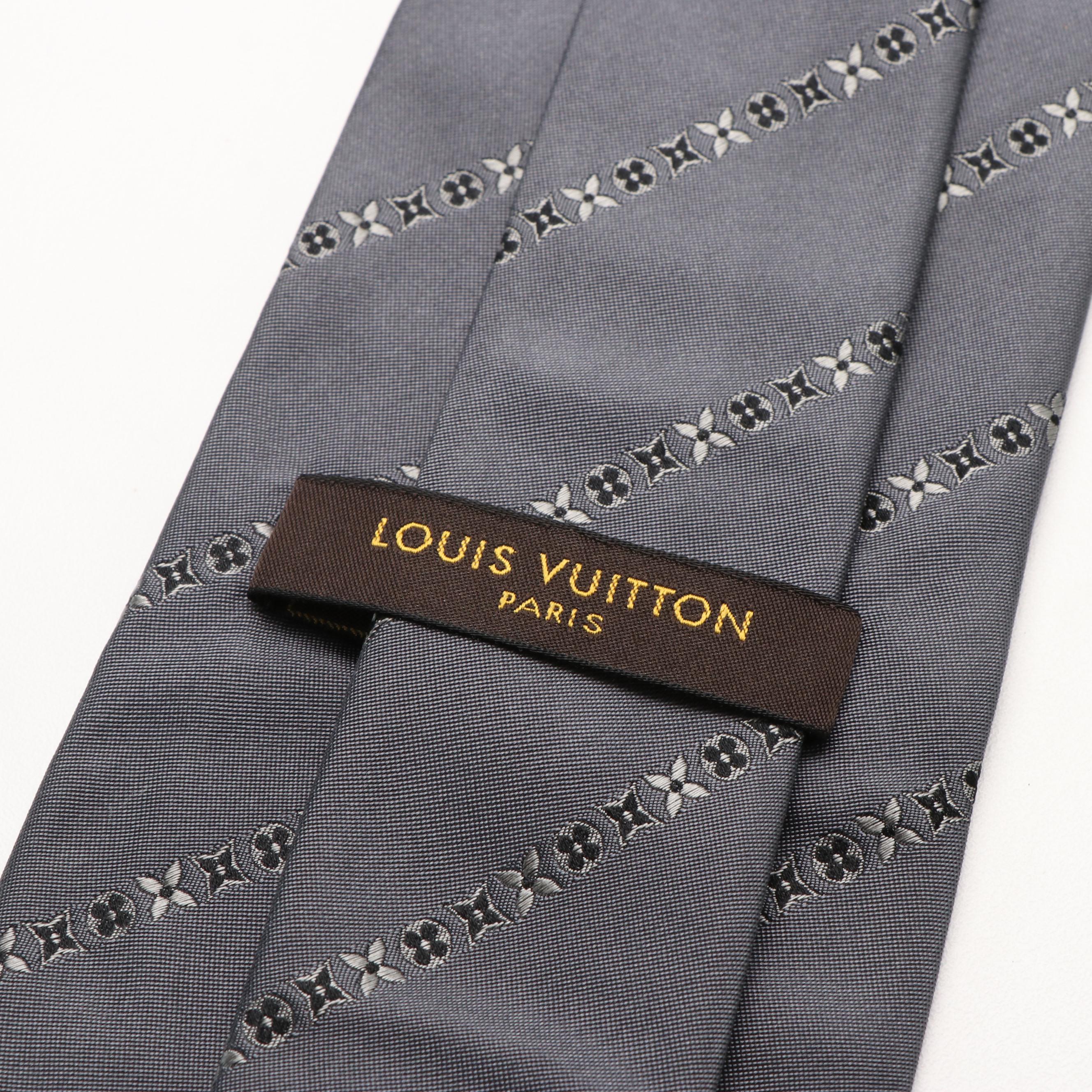 Louis Vuitton Silk Pattern Necktie with Box