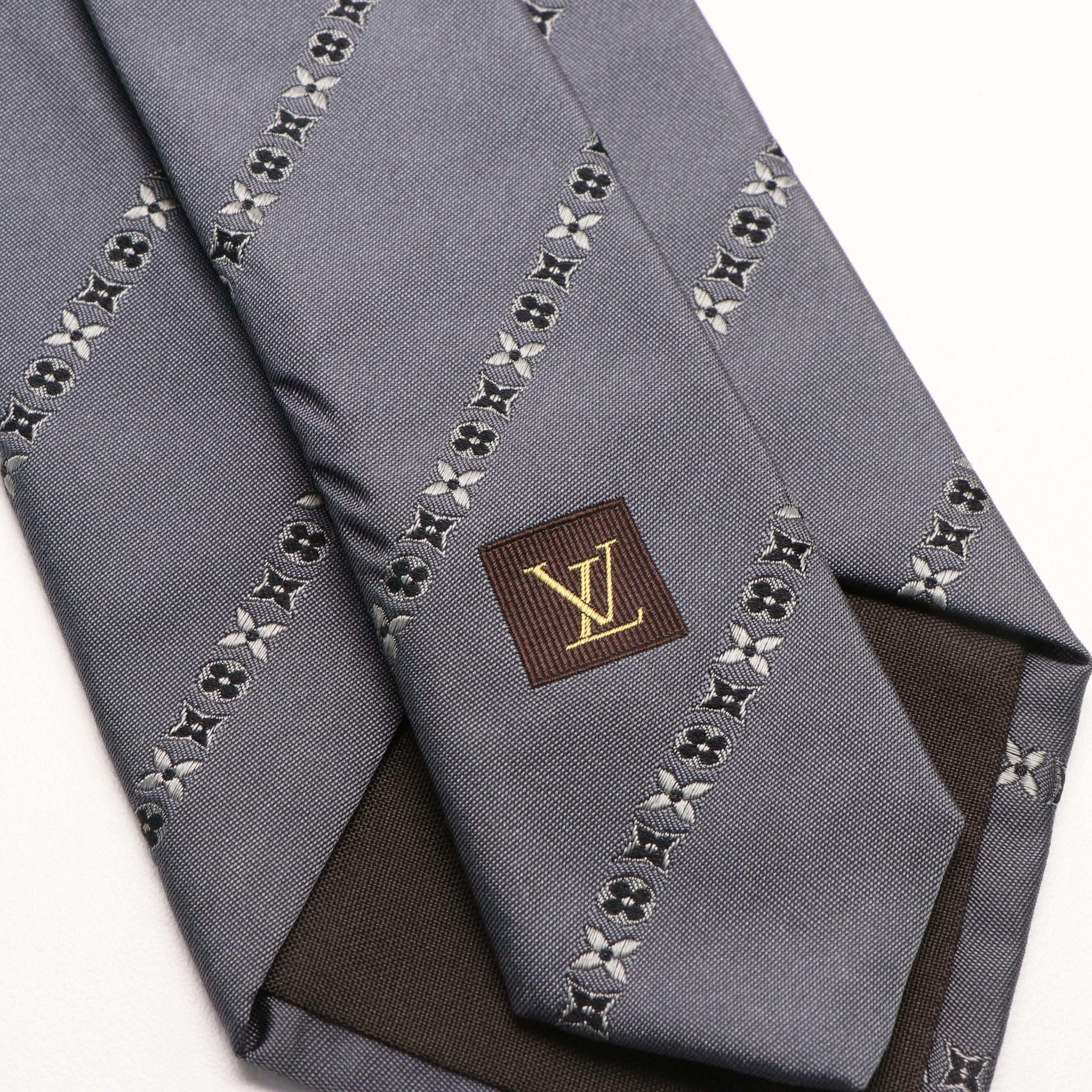 Louis Vuitton Silk Pattern Necktie with Box