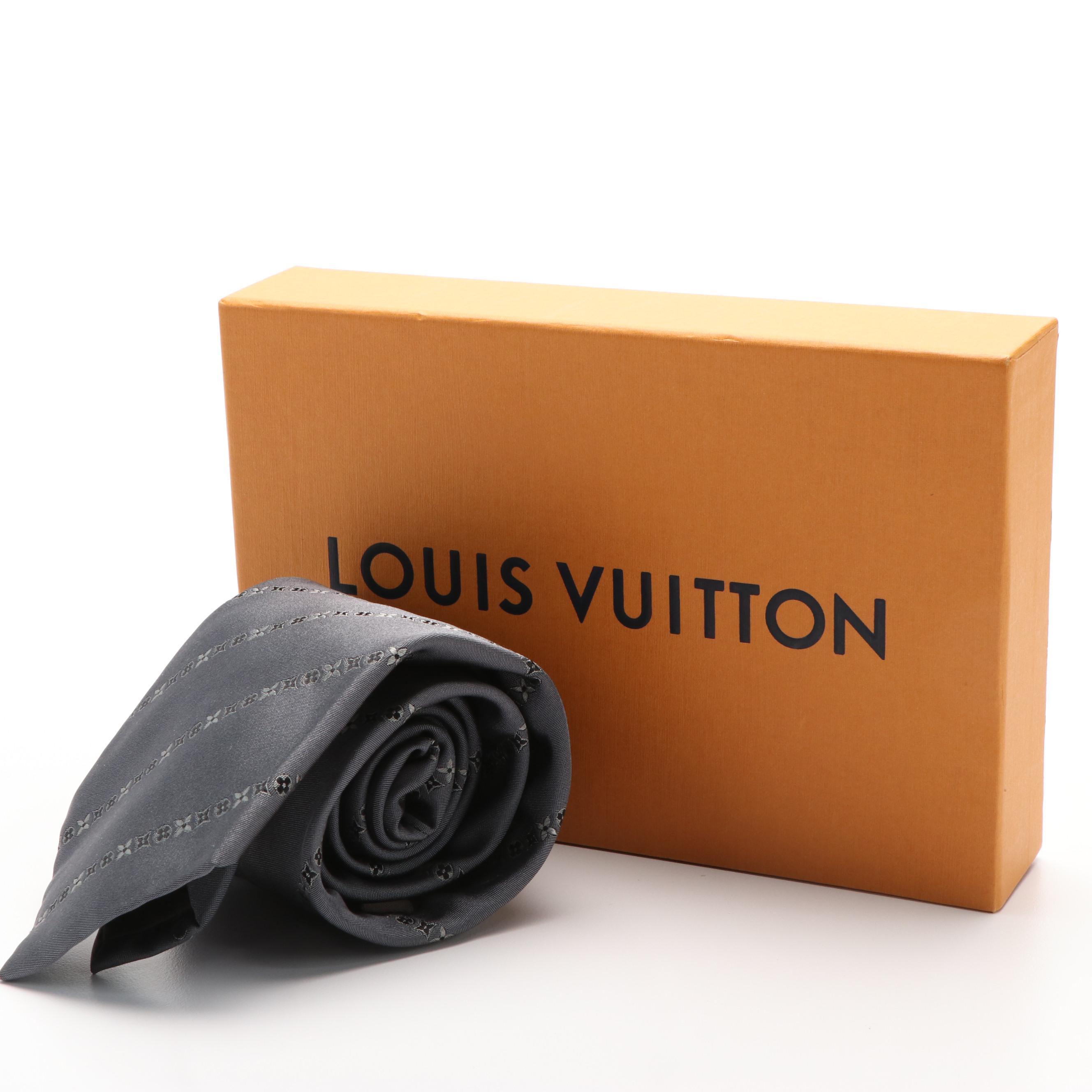 Louis Vuitton Silk Pattern Necktie with Box