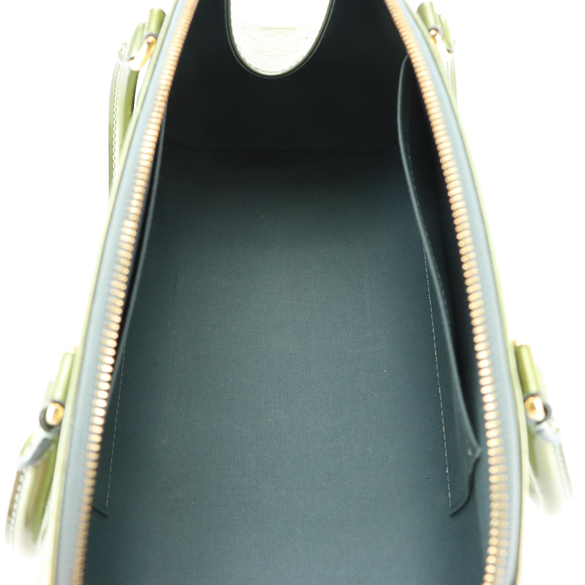 Louis Vuitton Green Monogram Vernis Sherwood Handbag