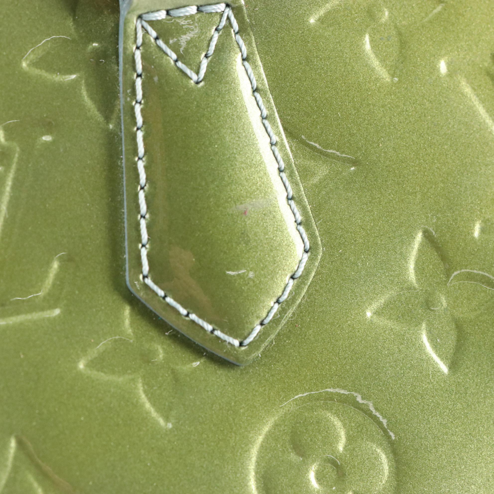 Louis Vuitton Green Monogram Vernis Sherwood Handbag