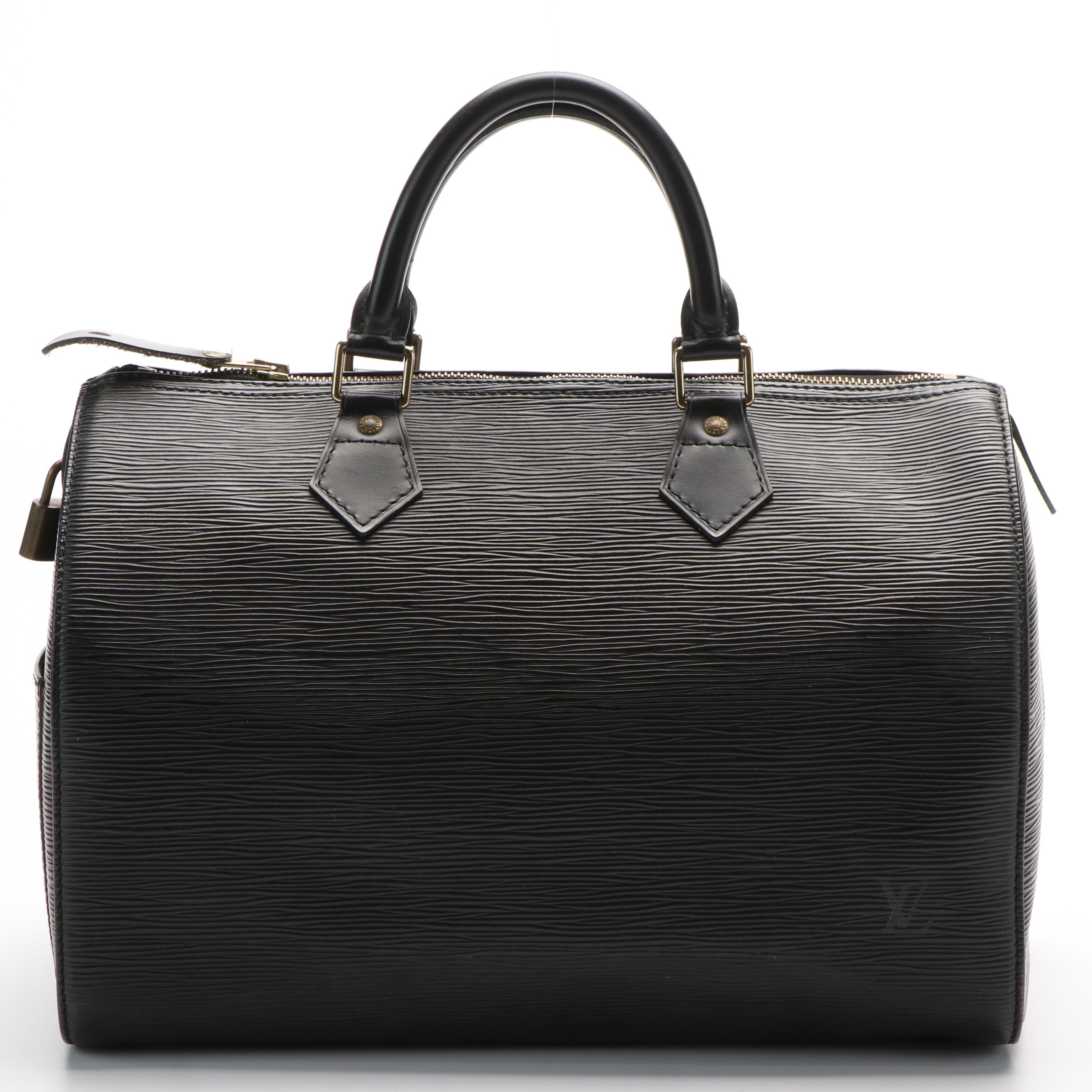 Louis Vuitton Speedy 30 in Black Epi Leather