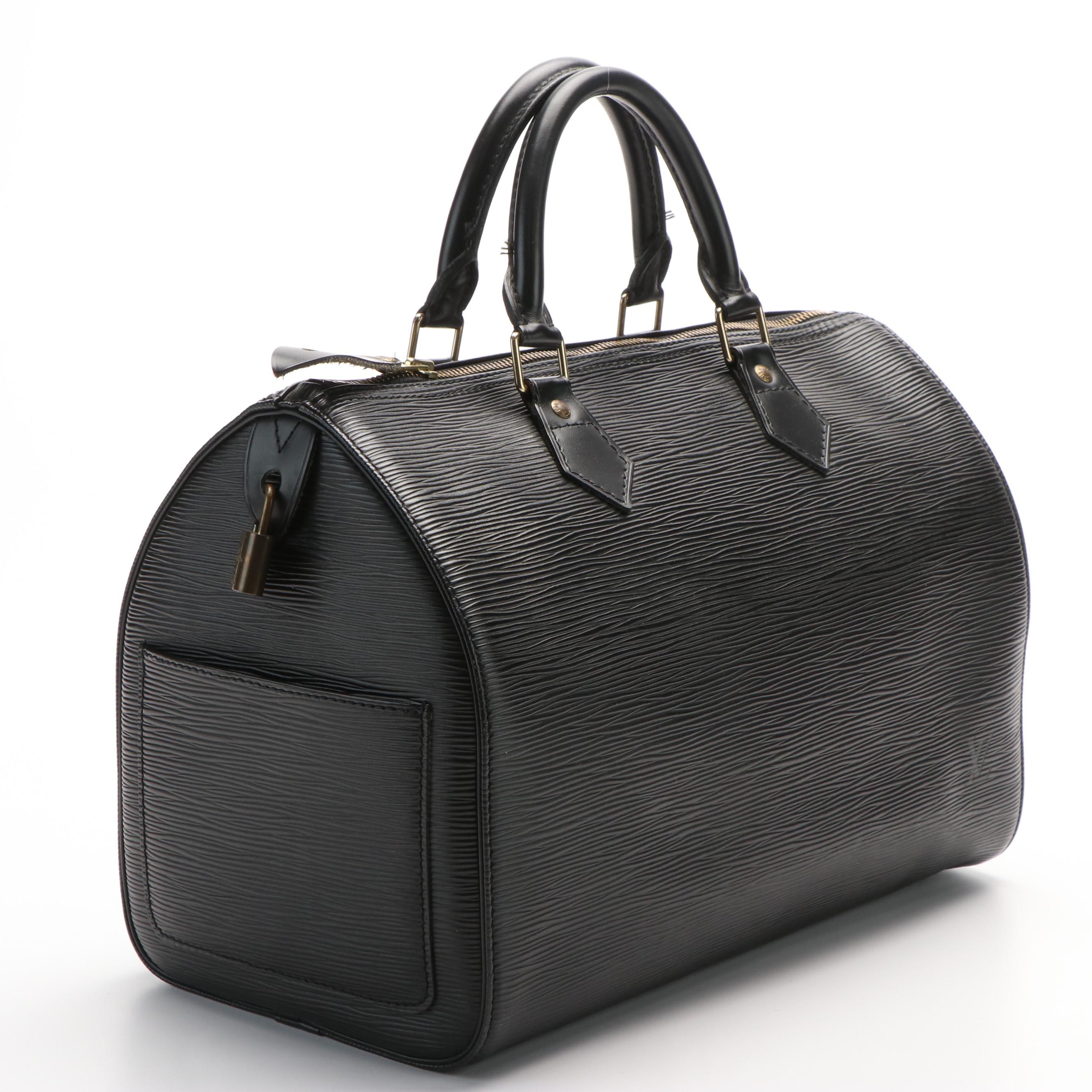 Louis Vuitton Speedy 30 in Black Epi Leather