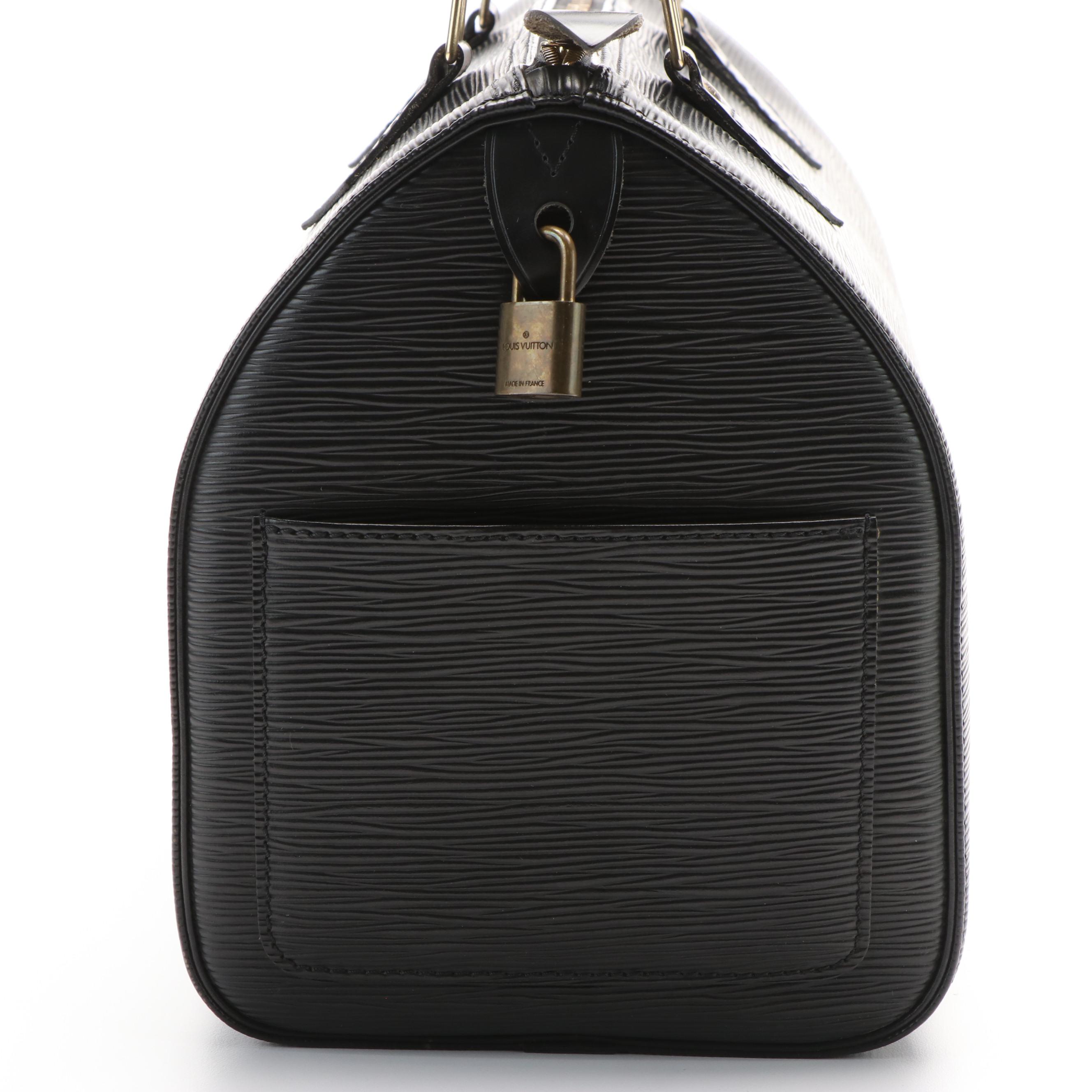Louis Vuitton Speedy 30 in Black Epi Leather