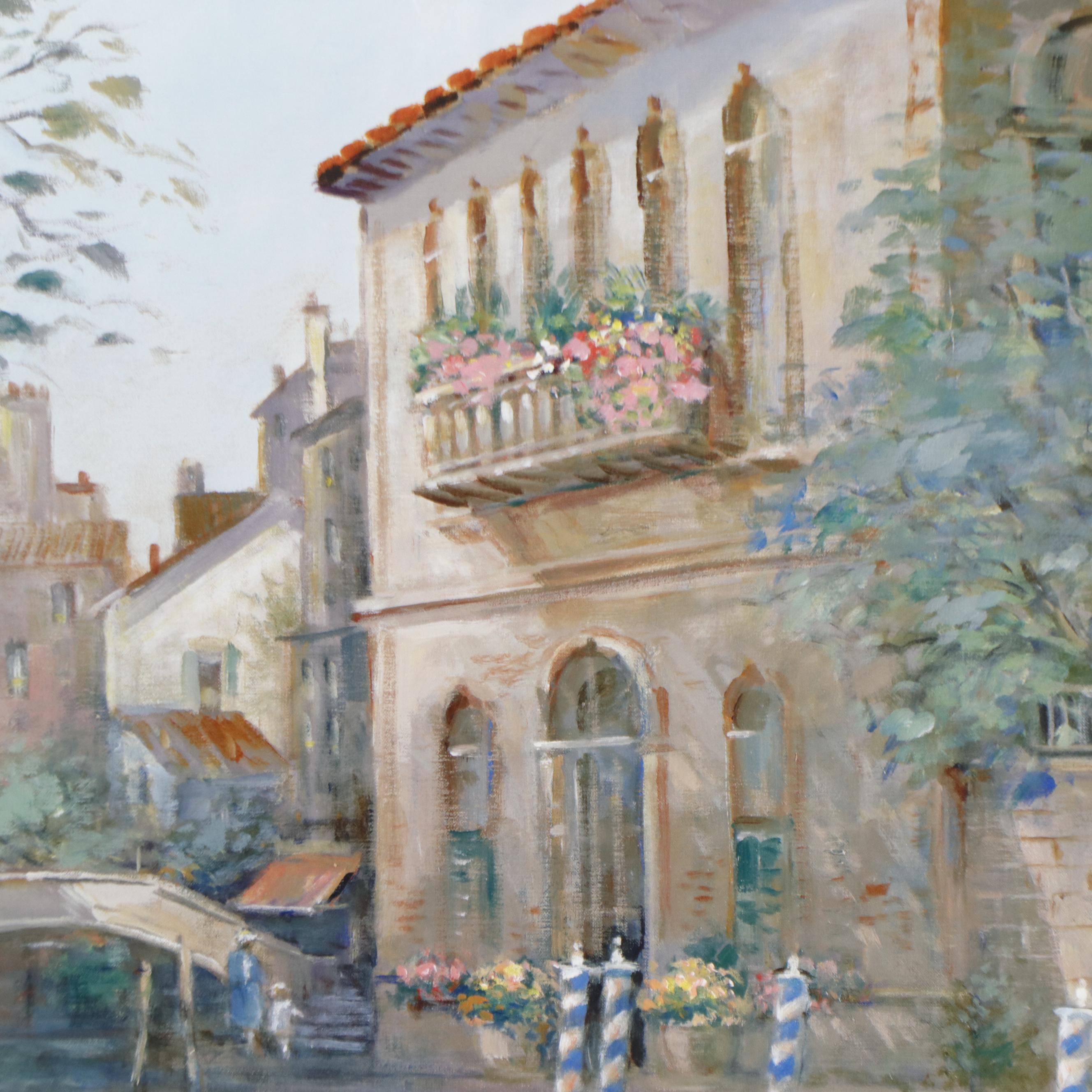 L. Gordon Offset Lithograph "Venetian Colors," 1998