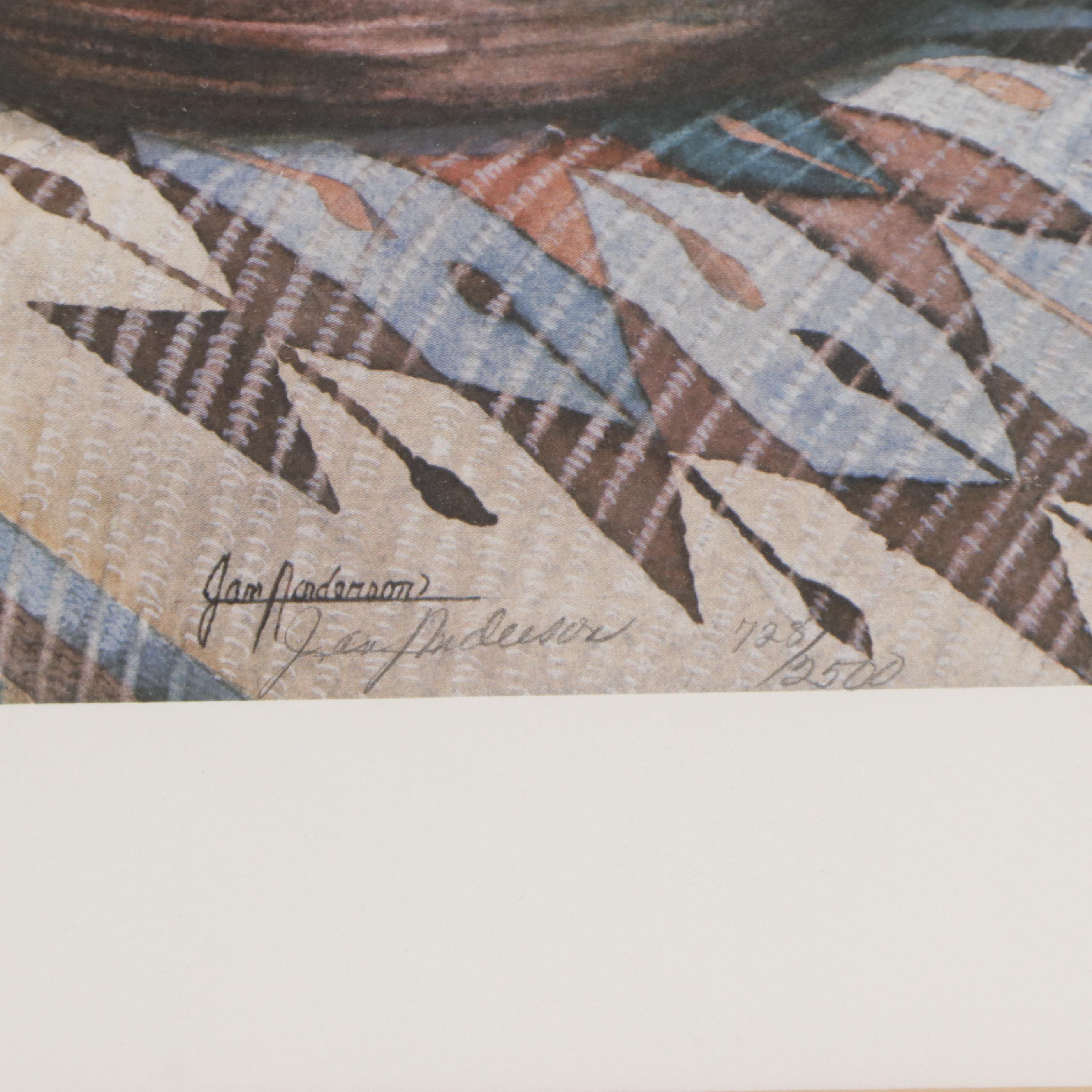 Jan Anderson Offset Lithograph "Sierra Sunrise," Circa 1990