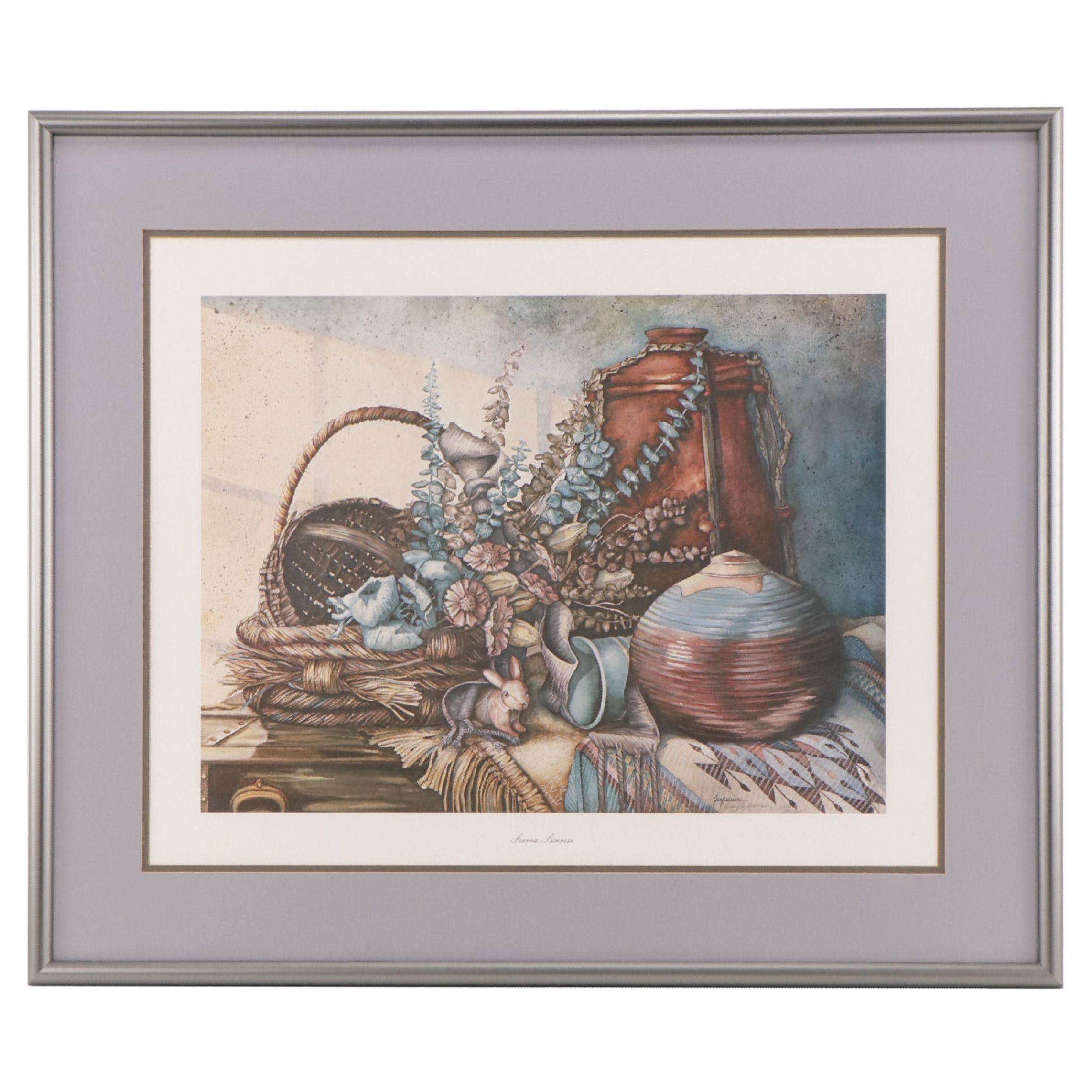 Jan Anderson Offset Lithograph "Sierra Sunrise," Circa 1990