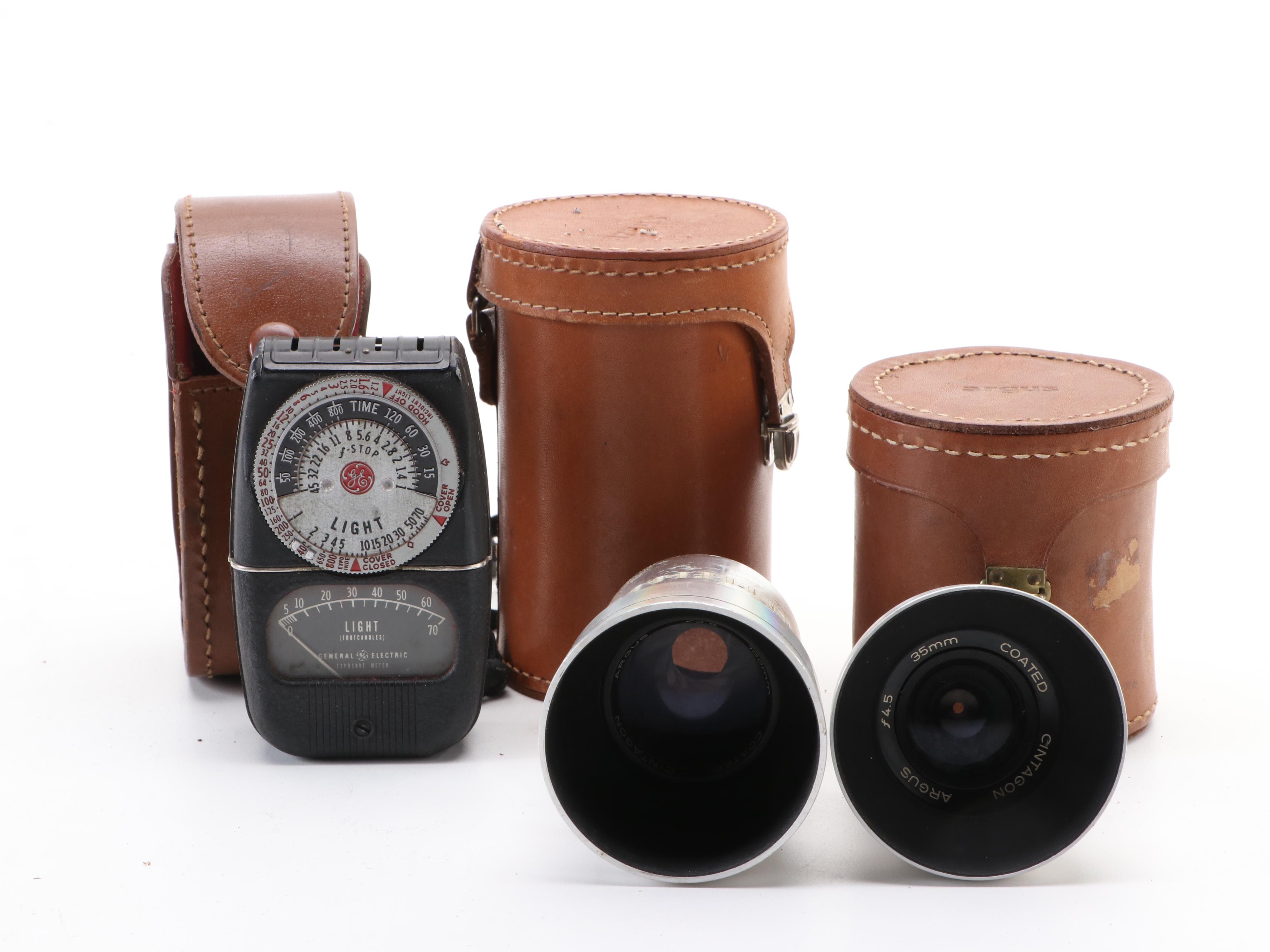 Argus C-20, Petri Kuribayasha 35 and More Cameras, Lenses and Cases