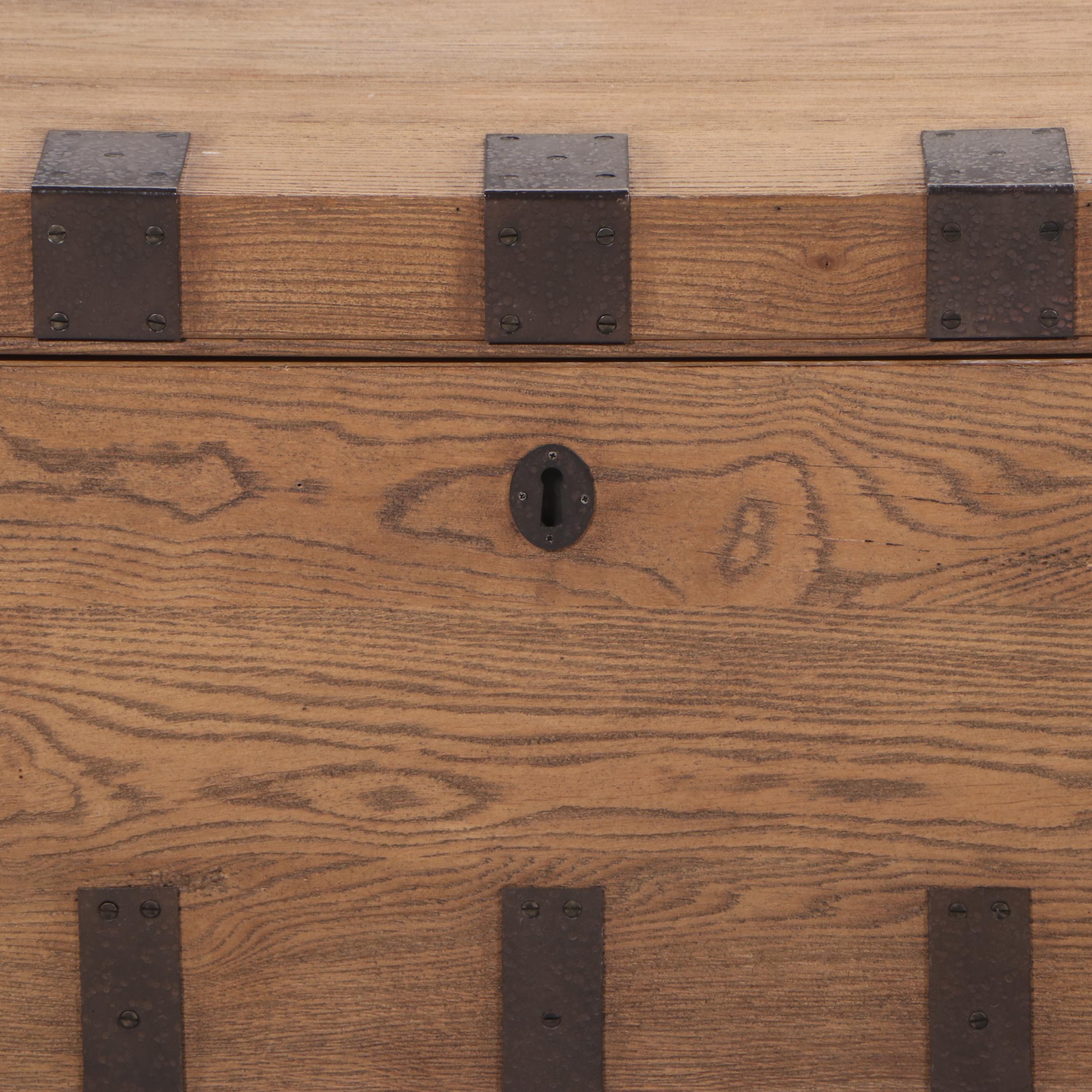 Restoration Hardware Heirloom Silver-Chest Coffee Trunk