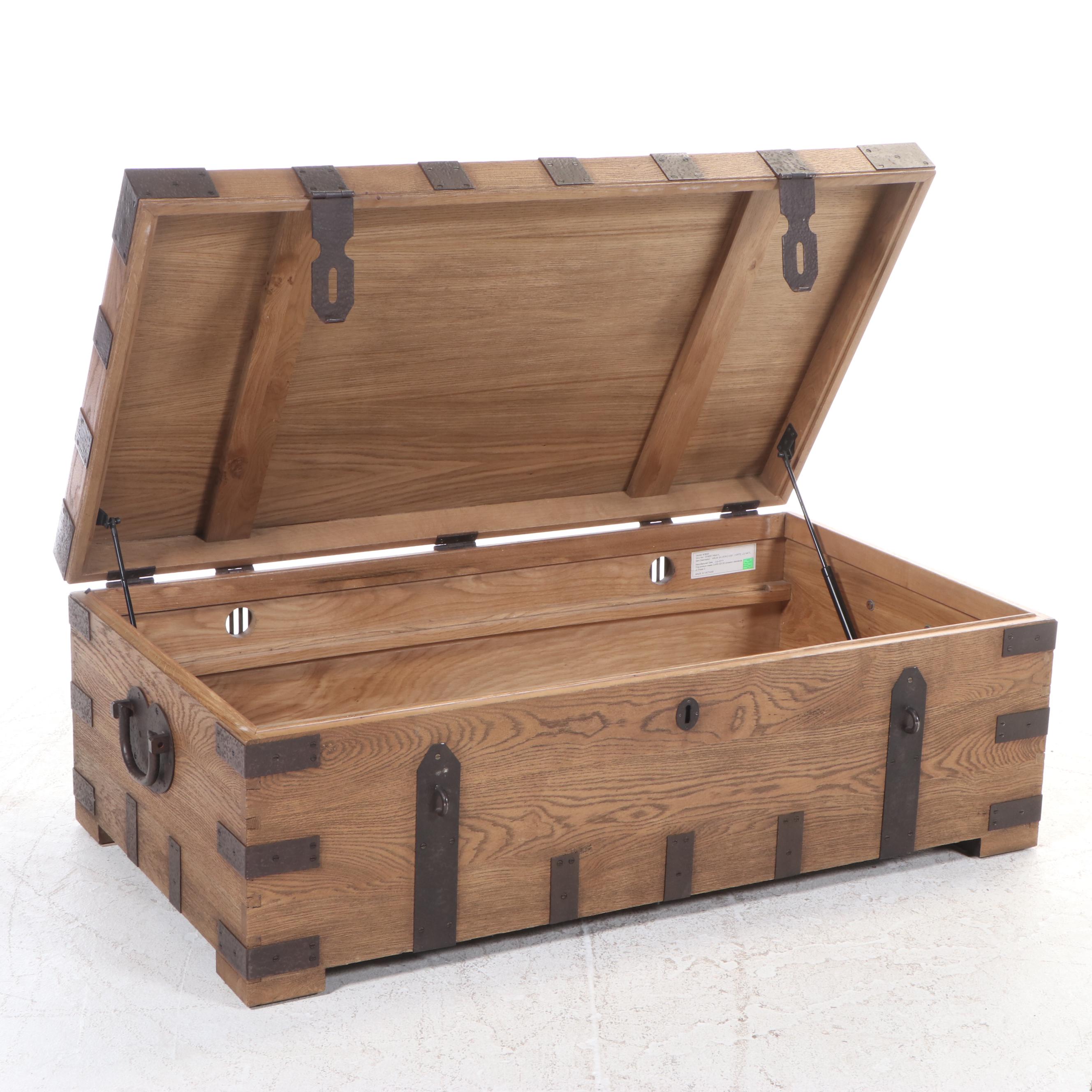 Restoration Hardware Heirloom Silver-Chest Coffee Trunk