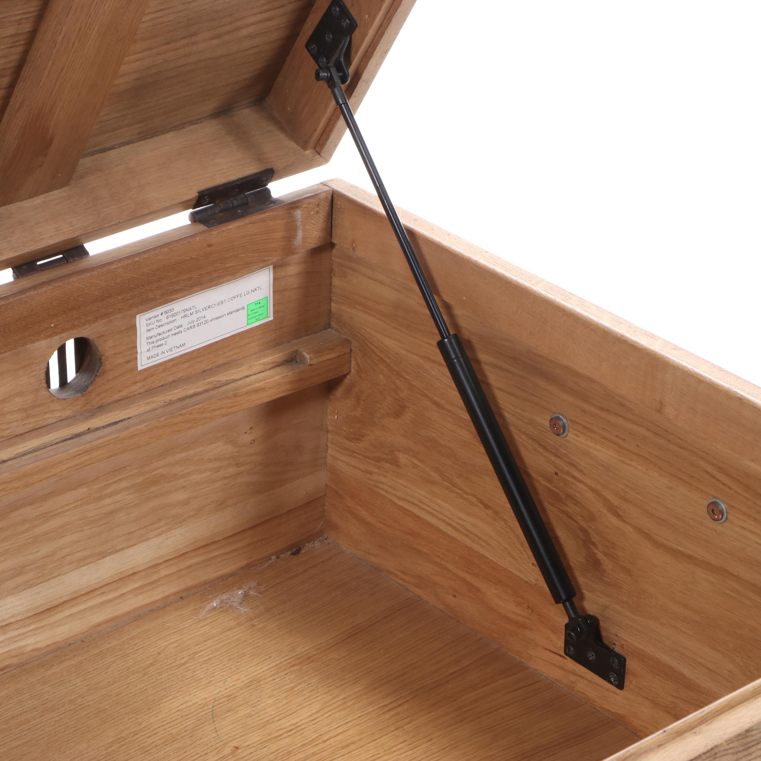 Restoration Hardware Heirloom Silver-Chest Coffee Trunk