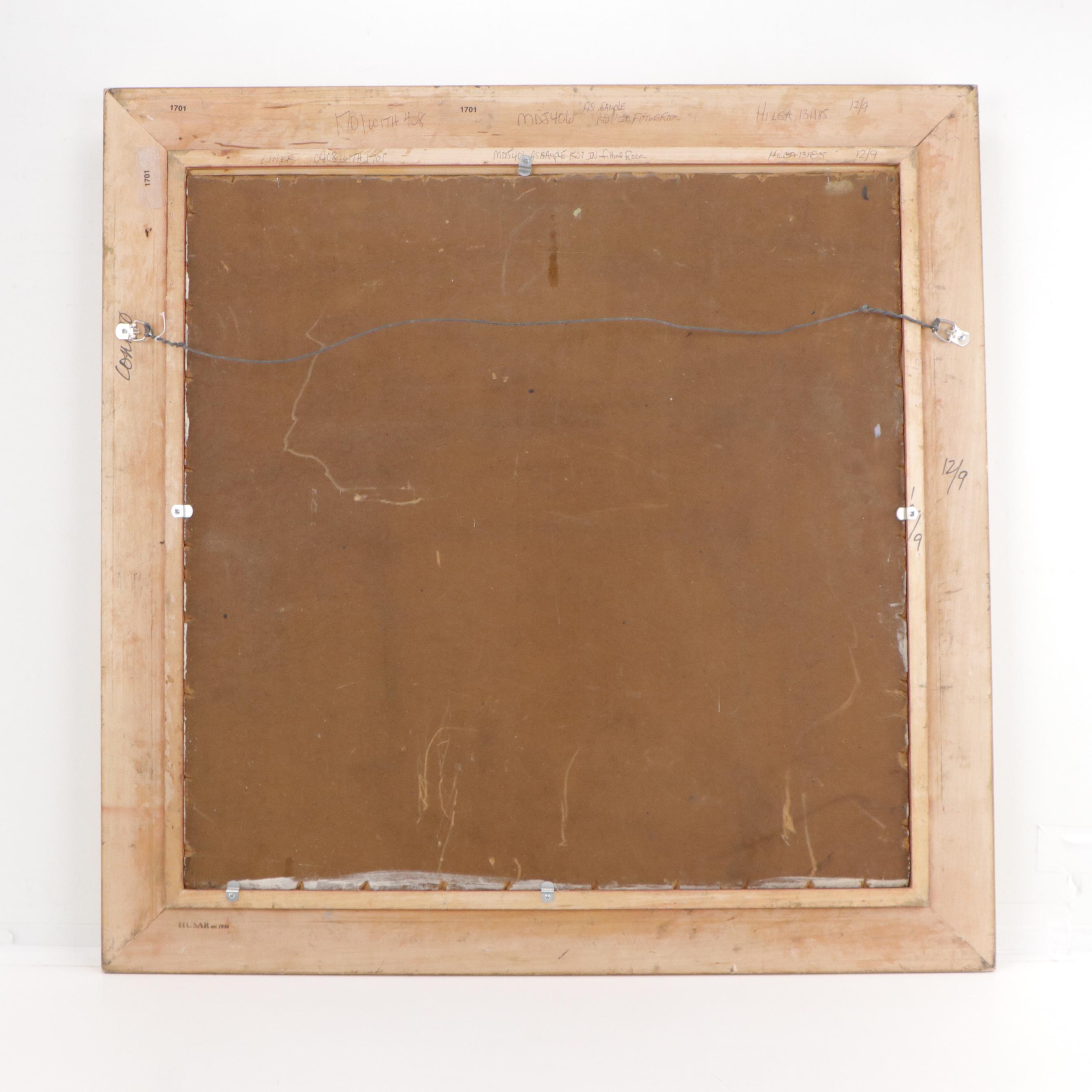 Gerald Frank Oil Painting Still Life with Flowers and Vase