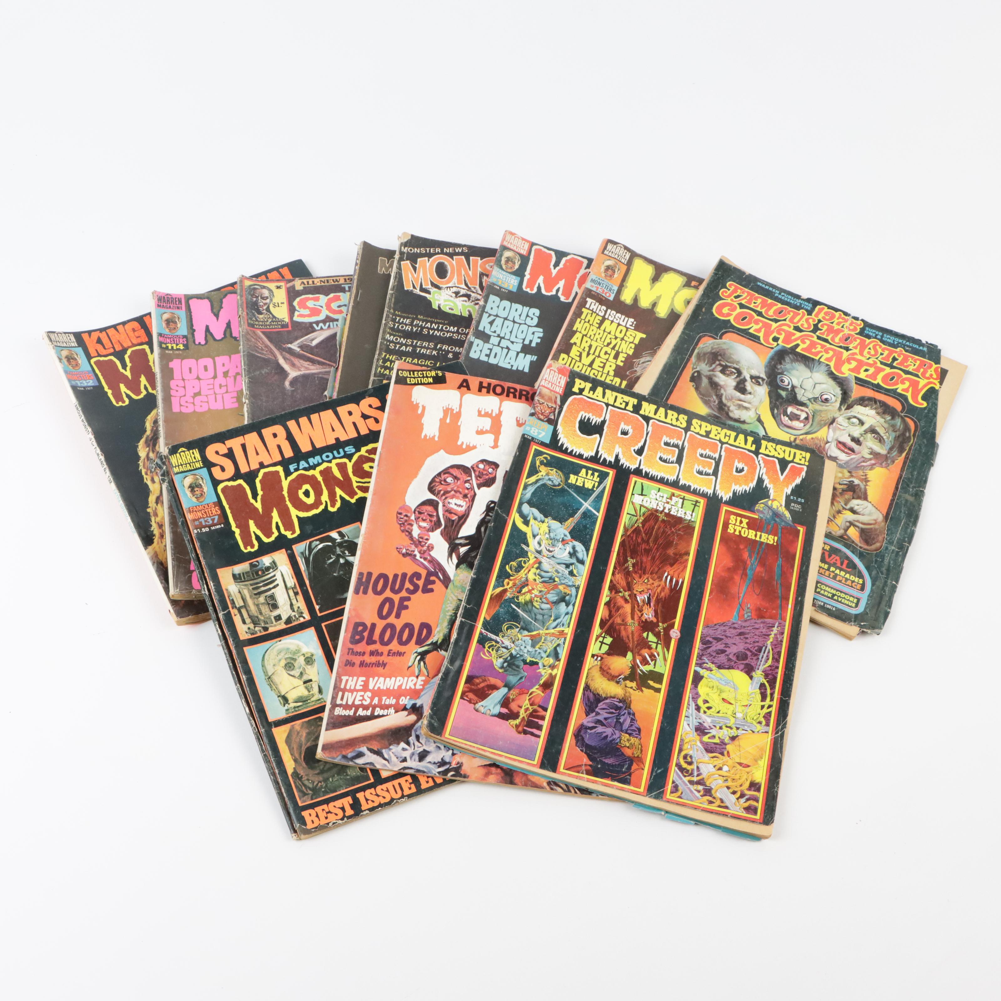 Bronze Age Horror, Sci-Fi, and Monster Comics and Magazines