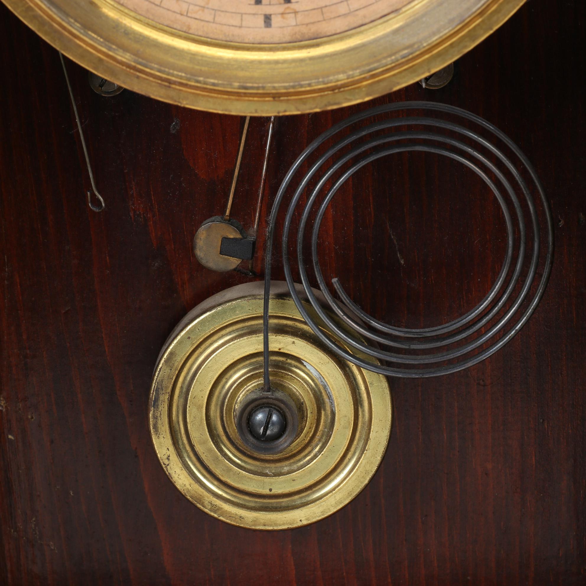 E. Ingraham & Co. Eastlake Style Oak Mantle Clock With Key, 19th Century