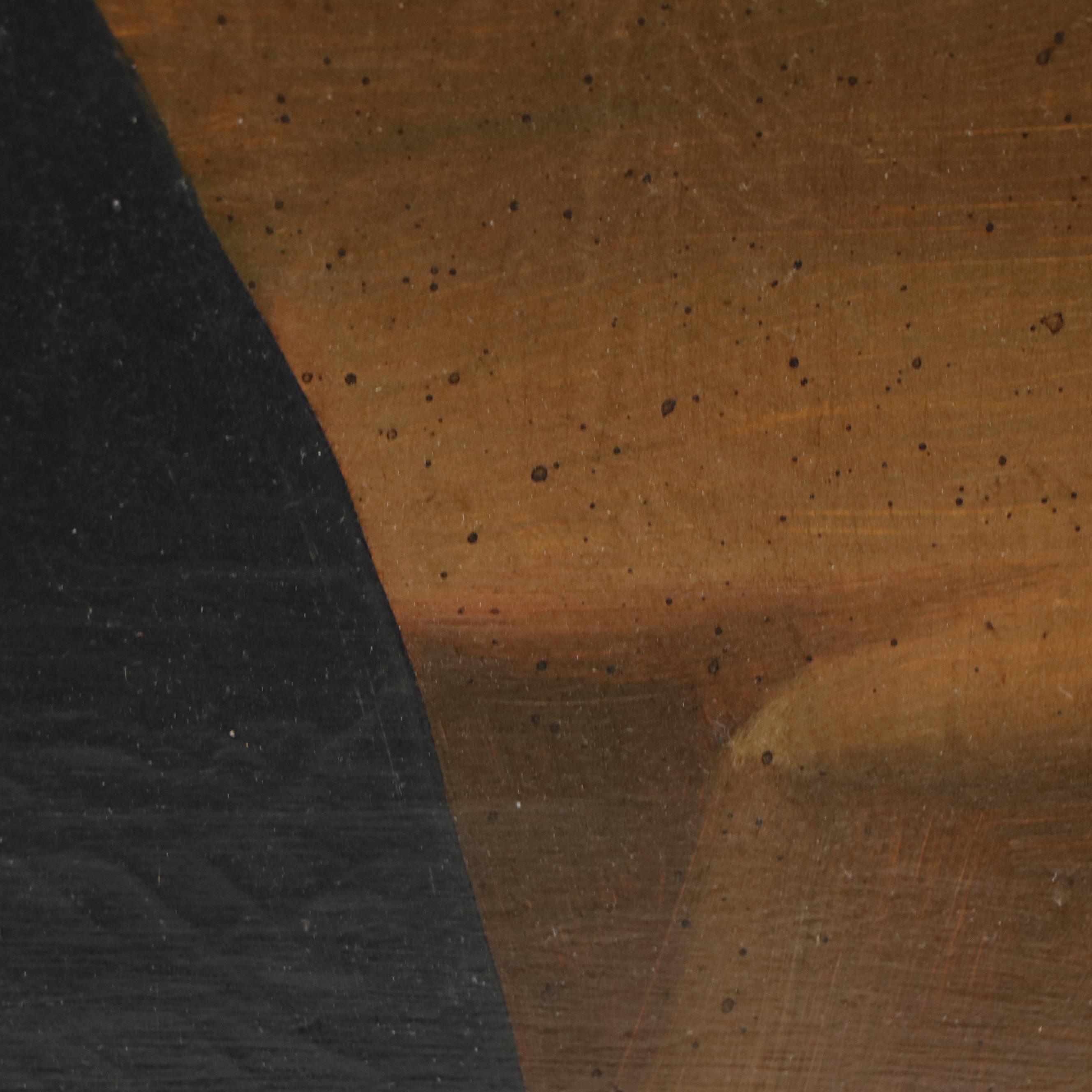 European School Folk Art Portrait of Boy With Bird, 19th or Early 20th Century