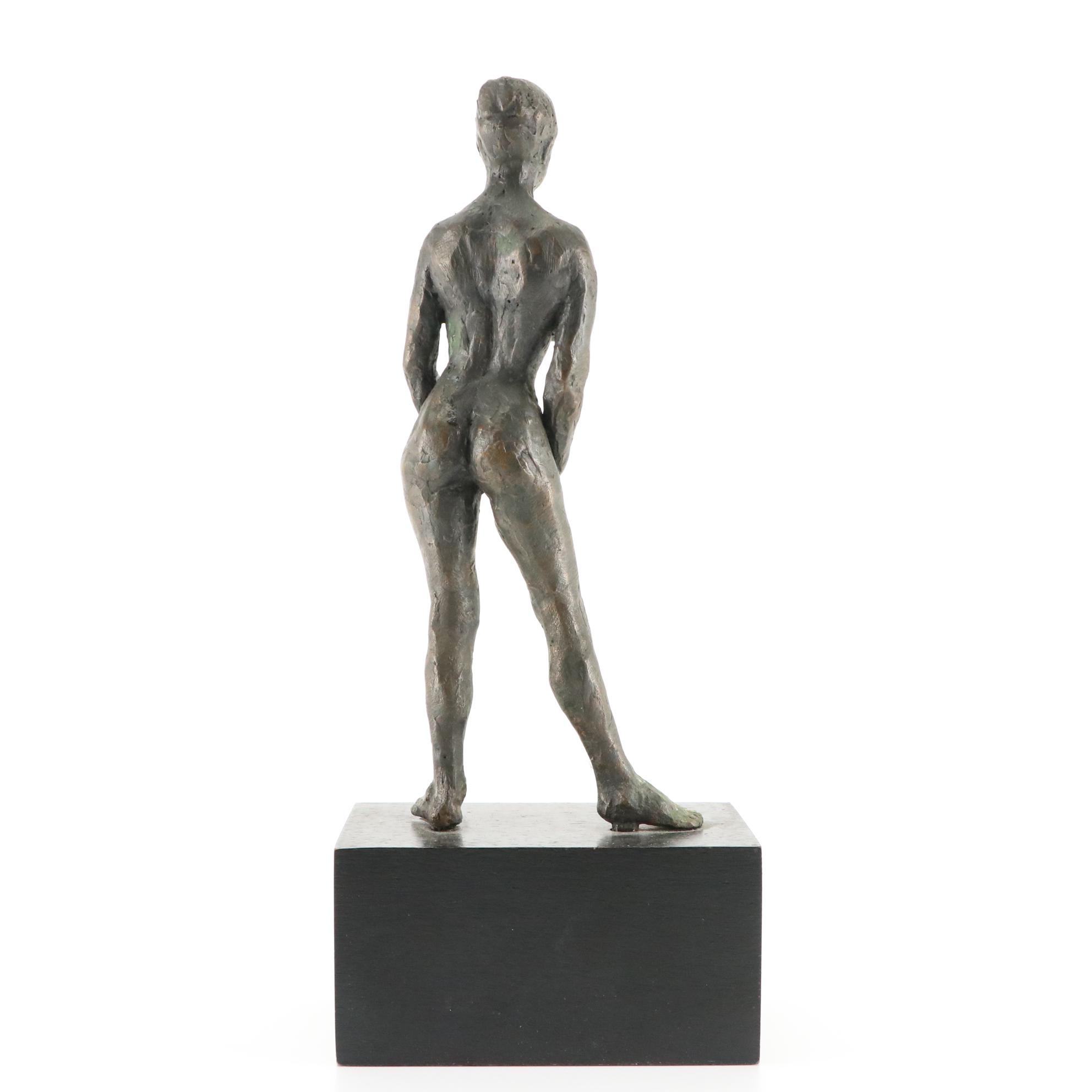Gary Ross Bronze Sculpture of a Standing Female Nude
