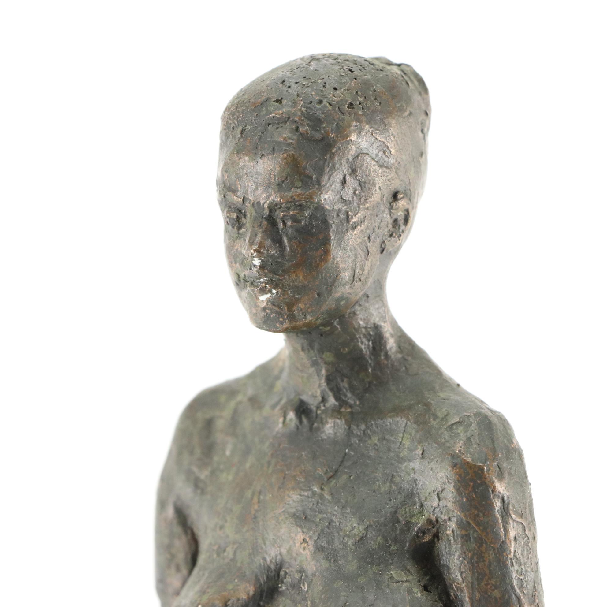 Gary Ross Bronze Sculpture of a Standing Female Nude