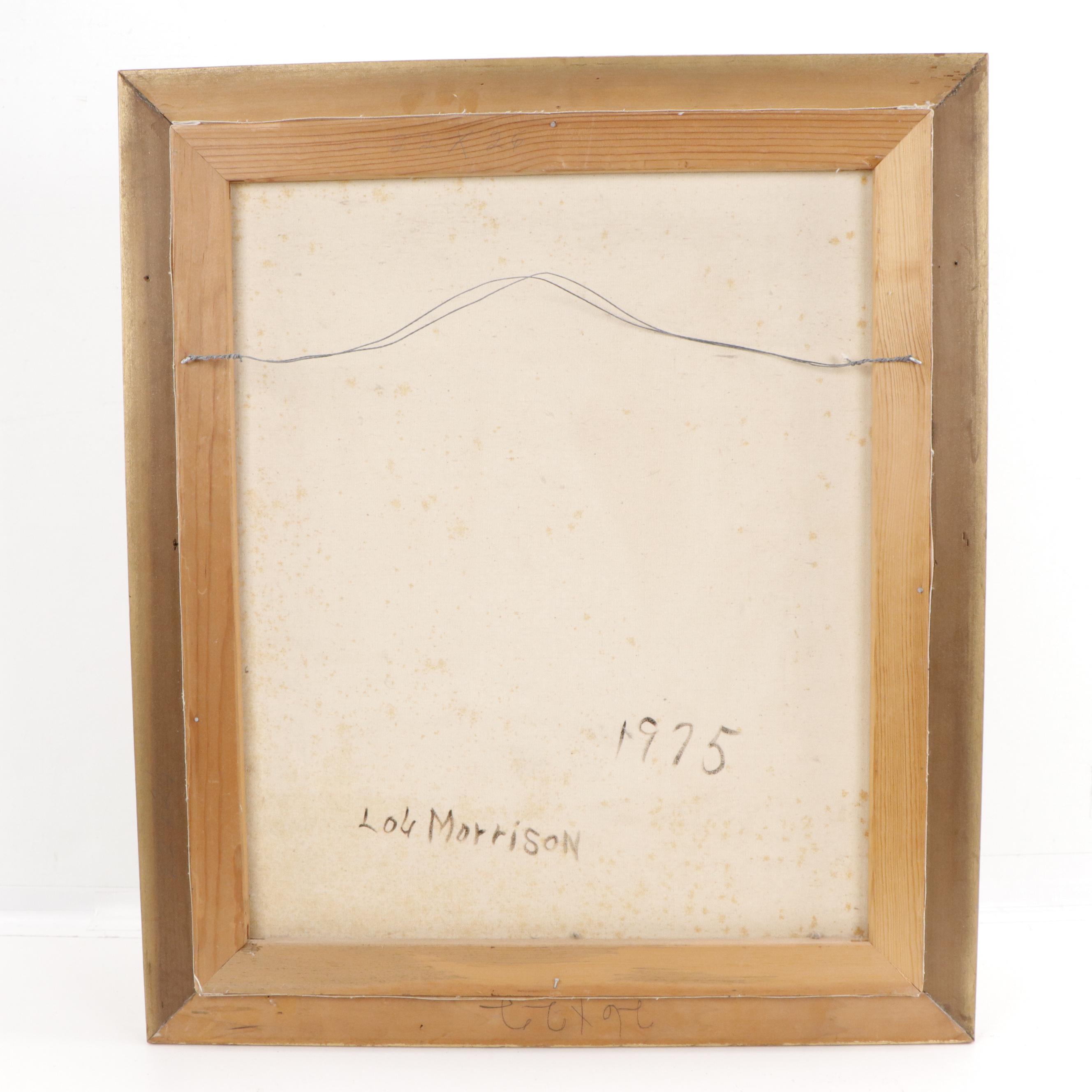 Lou Morrison Oil Painting After Albert Bierstadt "Yellowstone Falls," 1975