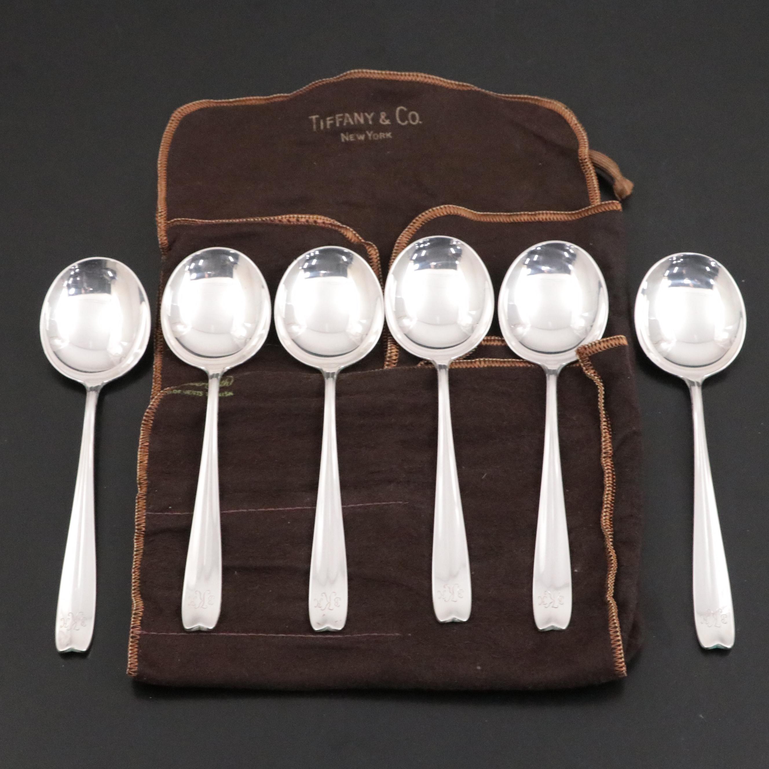 Tiffany & Co. "Cordis" Sterling Silver Bouillon Soup Spoons EBTH