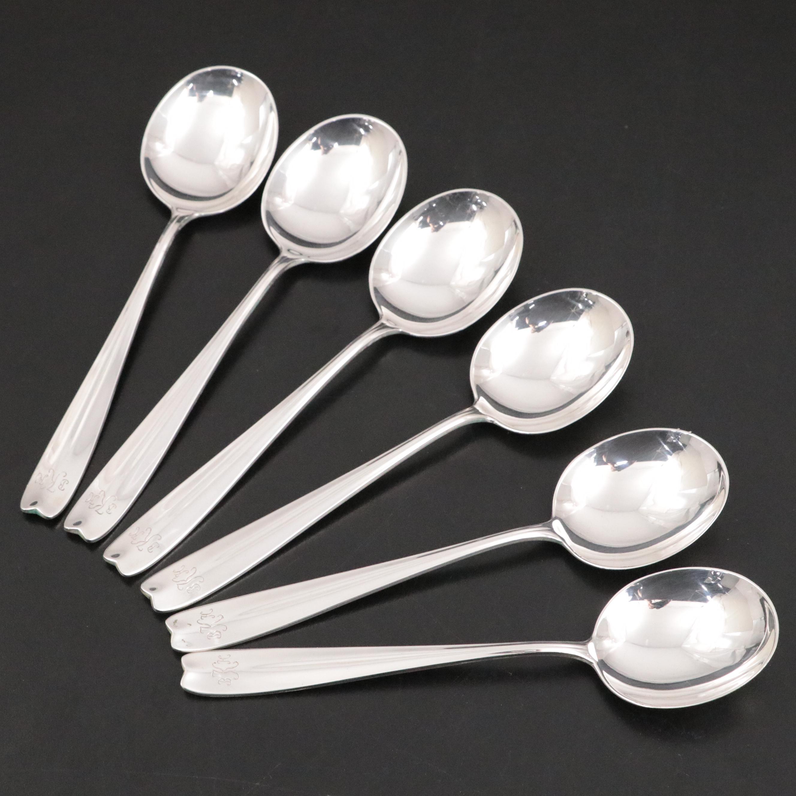 Tiffany & Co. "Cordis" Sterling Silver Bouillon Soup Spoons EBTH