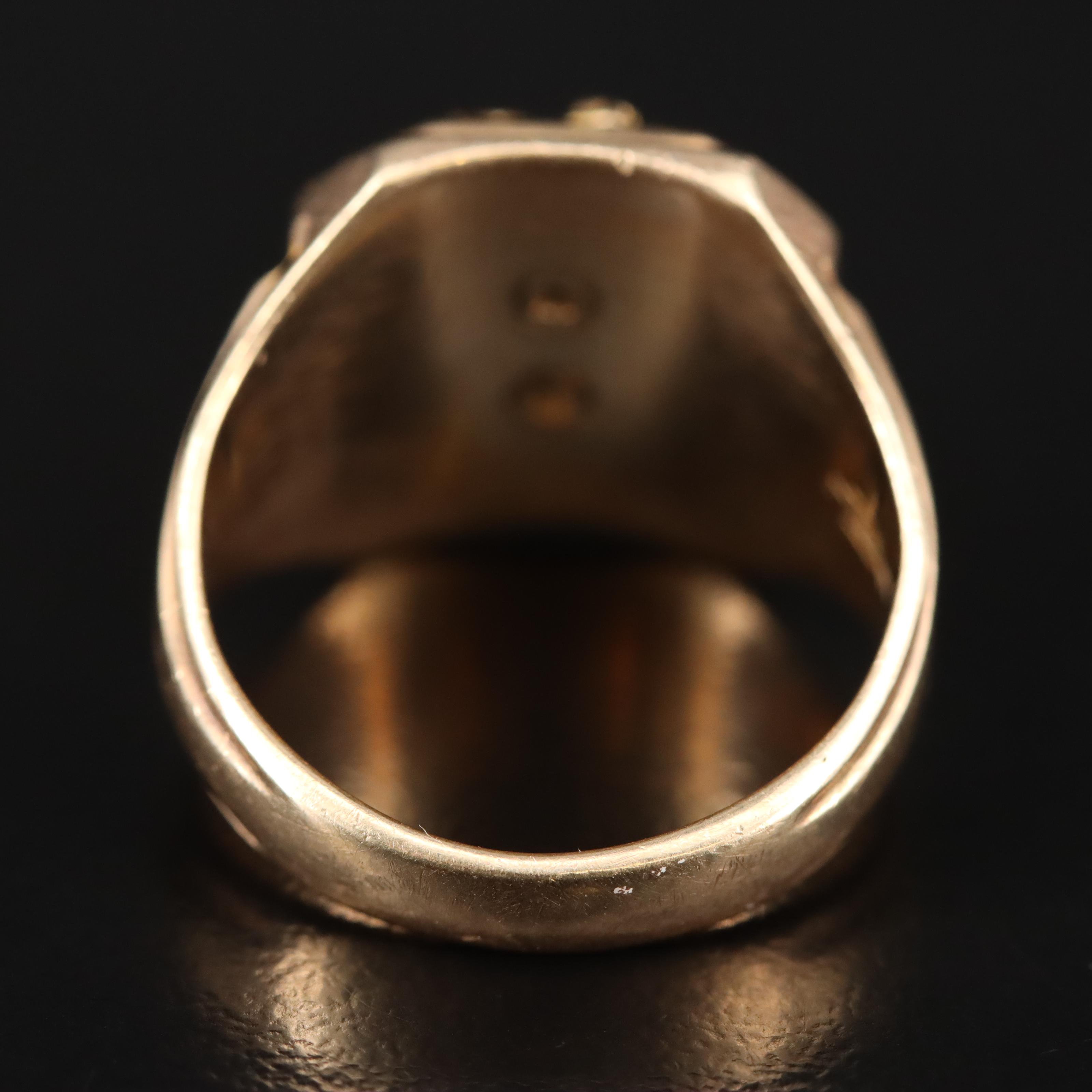 Vintage 10K Ruby Class Ring