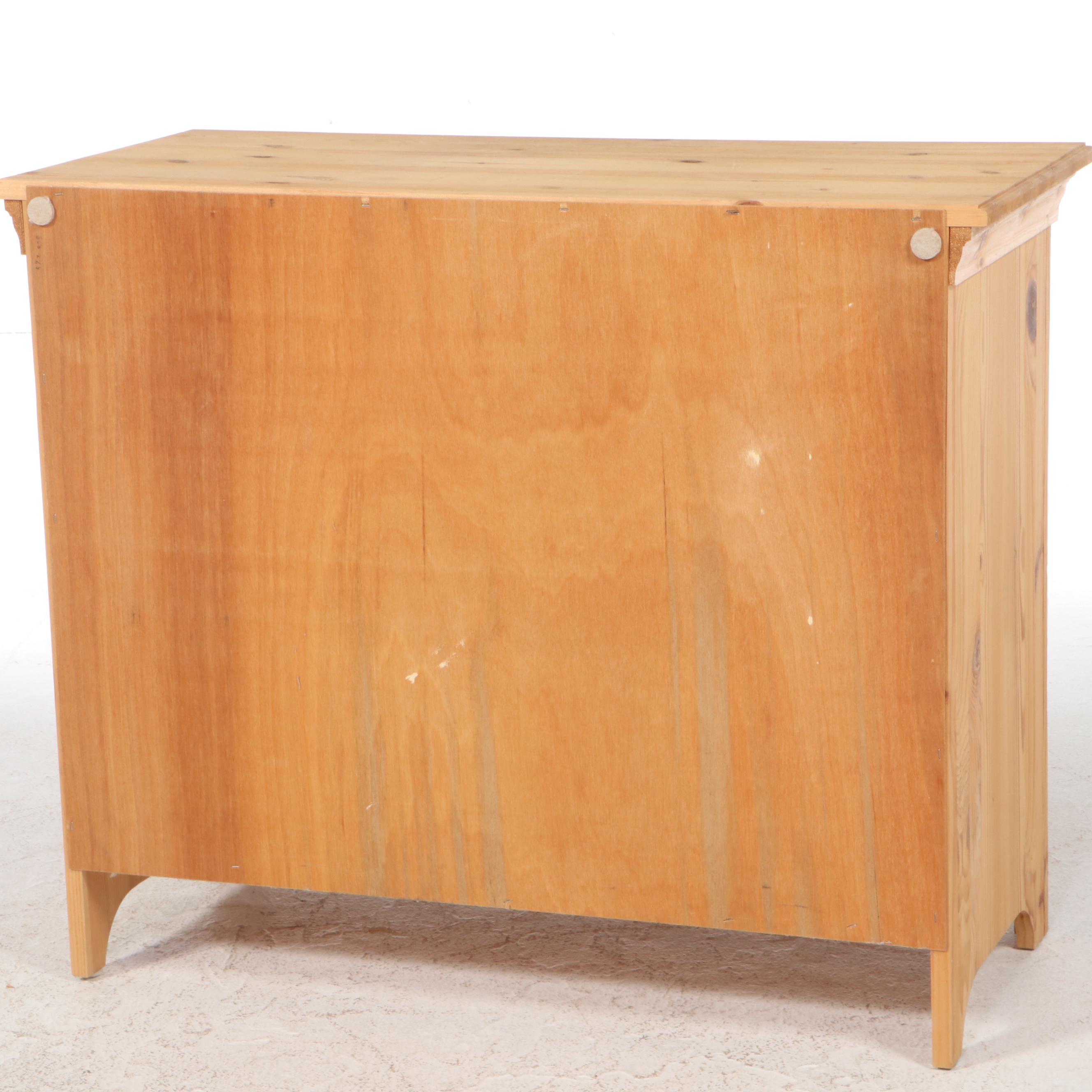 Pine Paneled Door Cabinet