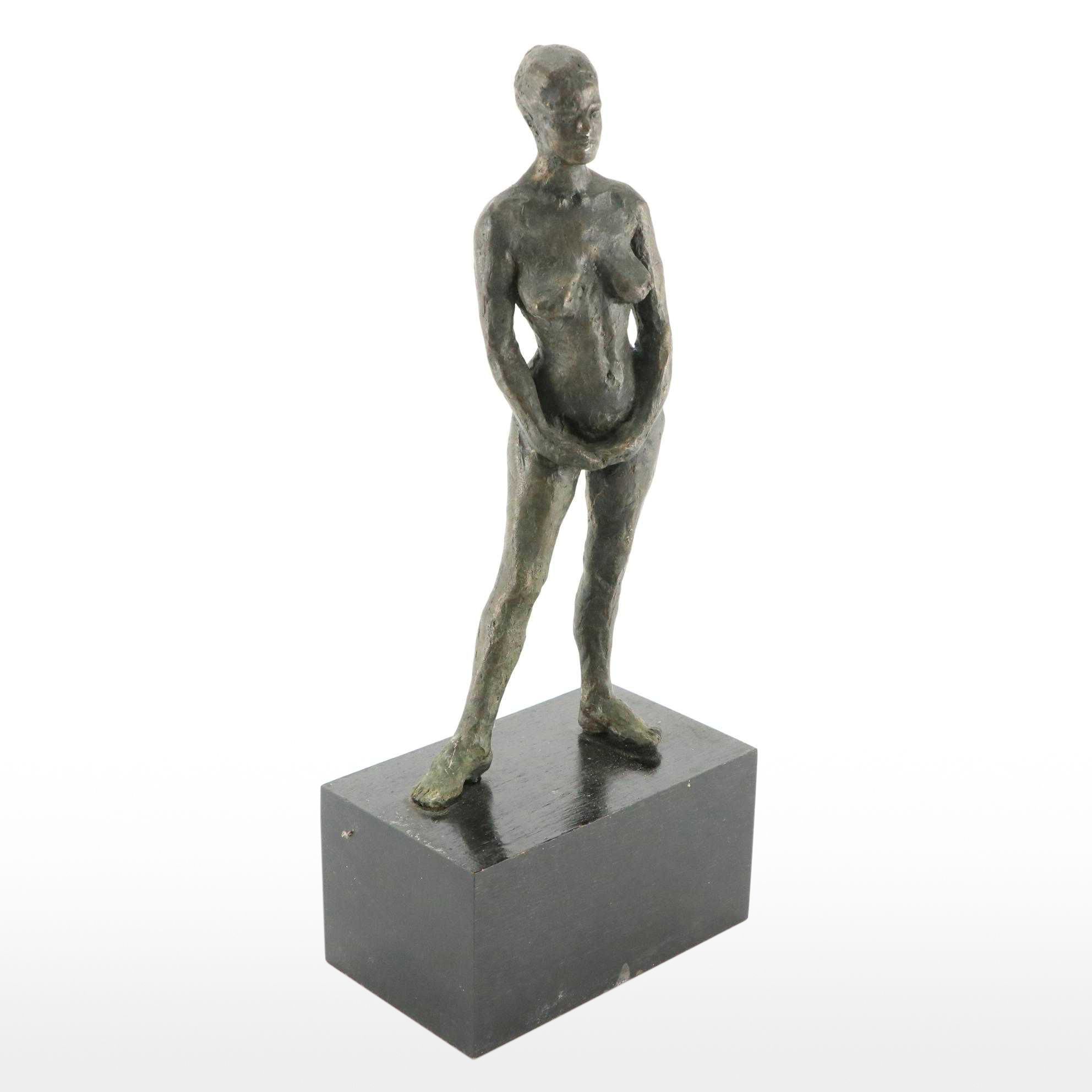 Gary Ross Bronze Sculpture of a Standing Female Nude