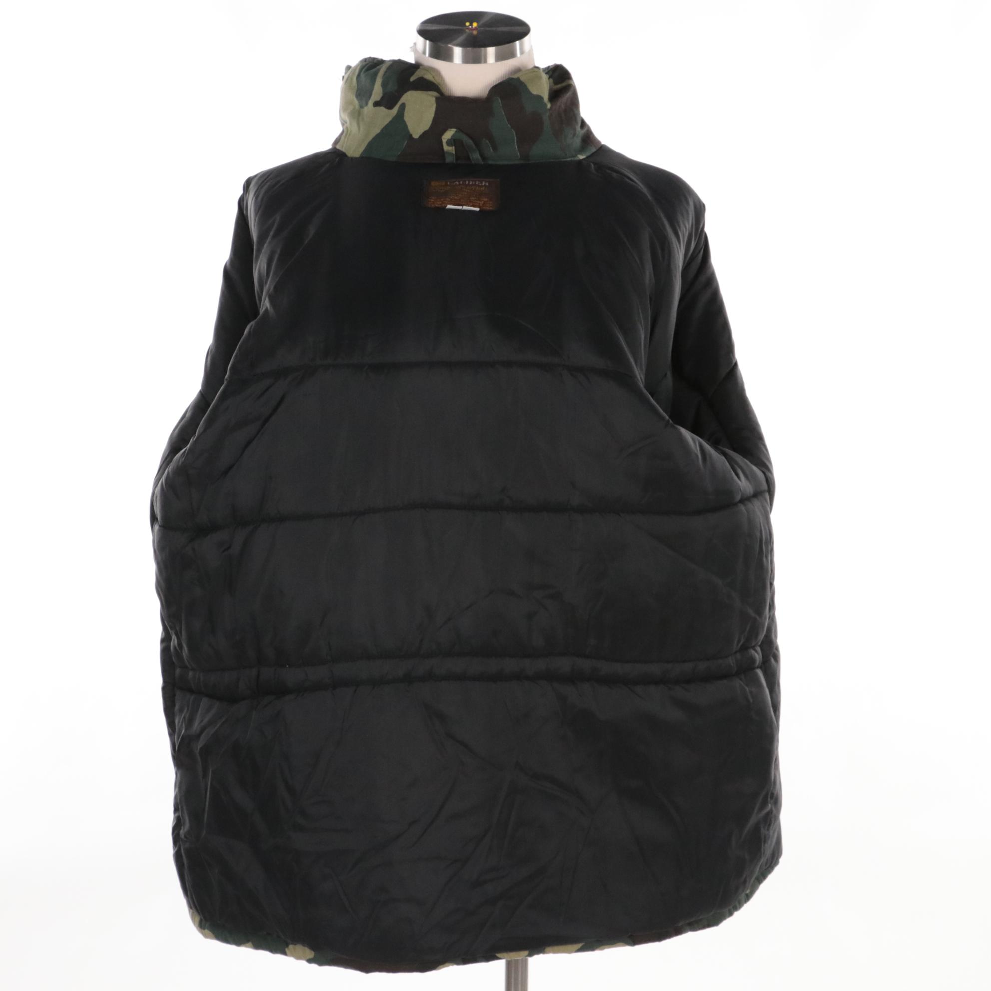 Men's Caliber Sportsman Apparel Heavyweight Insulated Hooded Camo Hunting Coat